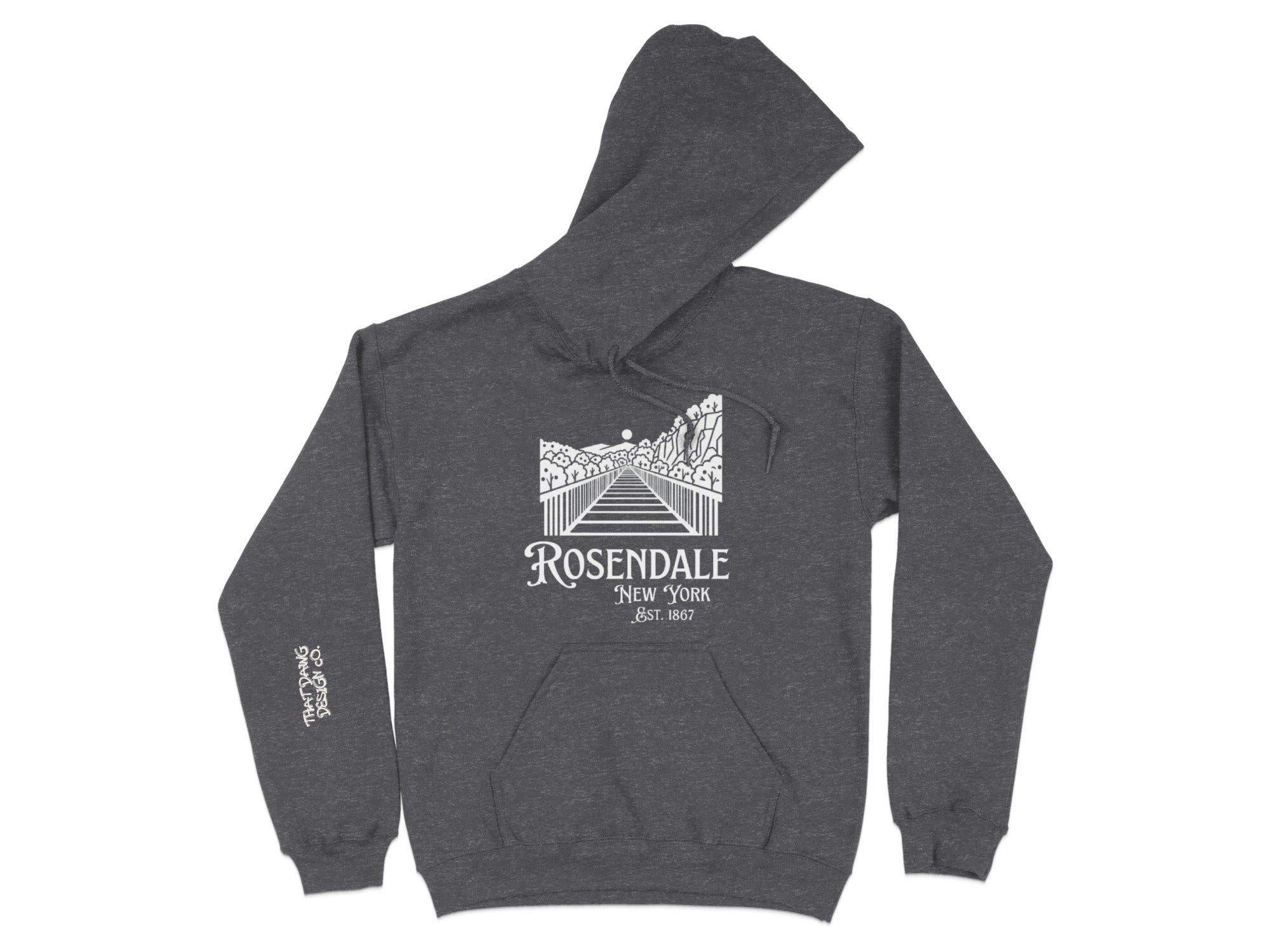 Rosendale New York Est 1687 Graphic Hoodie