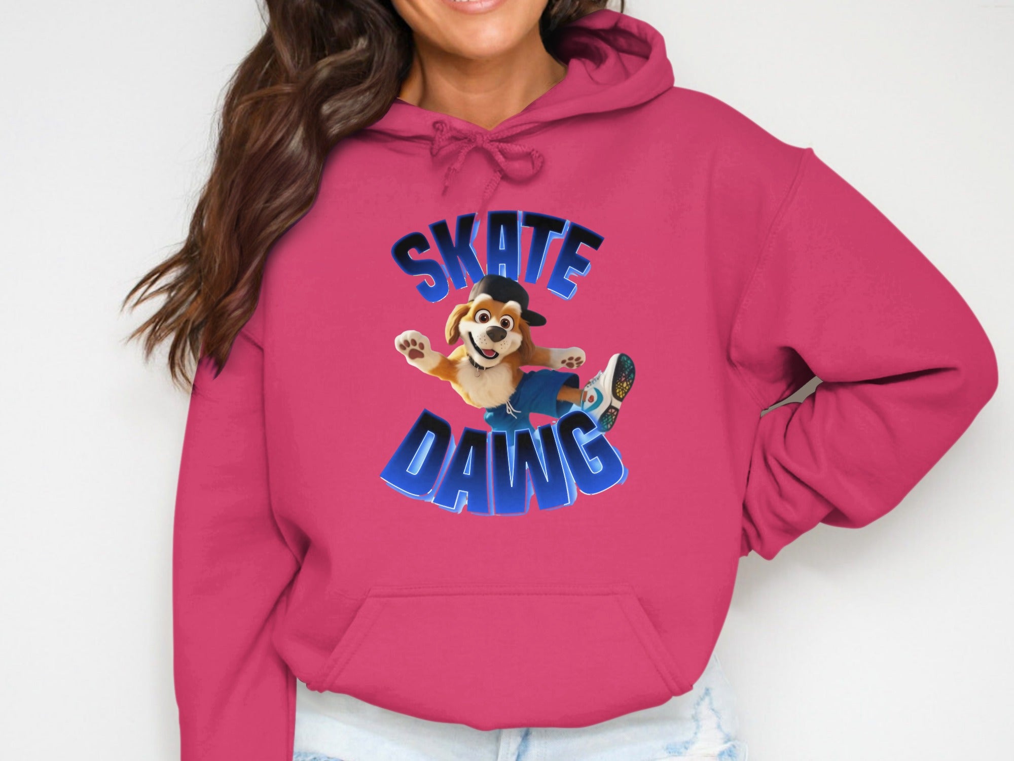 Skate Dawg Hoodie with Fun Cartoon Design