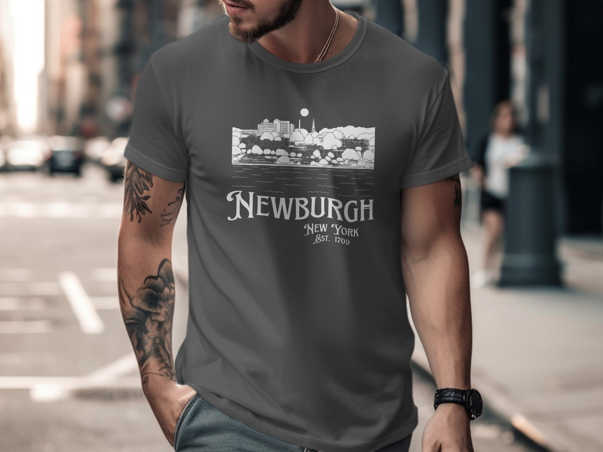 Newburgh New York Est. 1709 graphic tee product