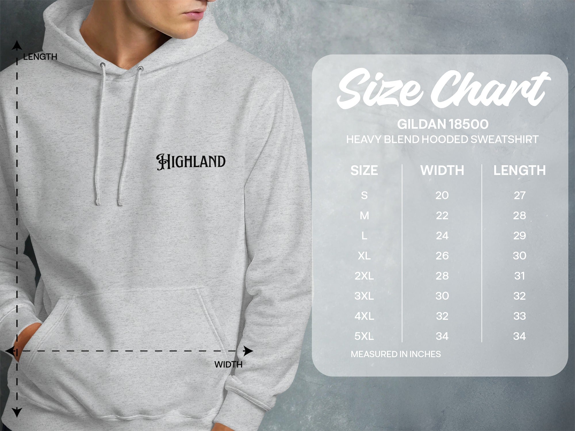 Highland Design Gildan 18500 Hooded Sweatshirt product