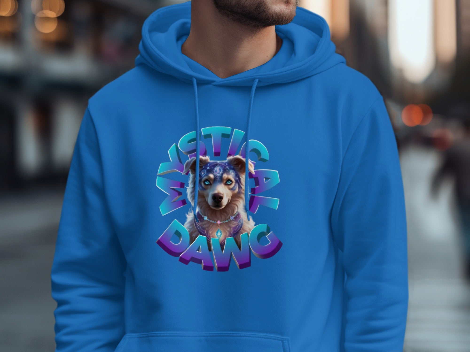 Mystical Dawg Graphic Hoodie Perfect for Pet Lovers Product