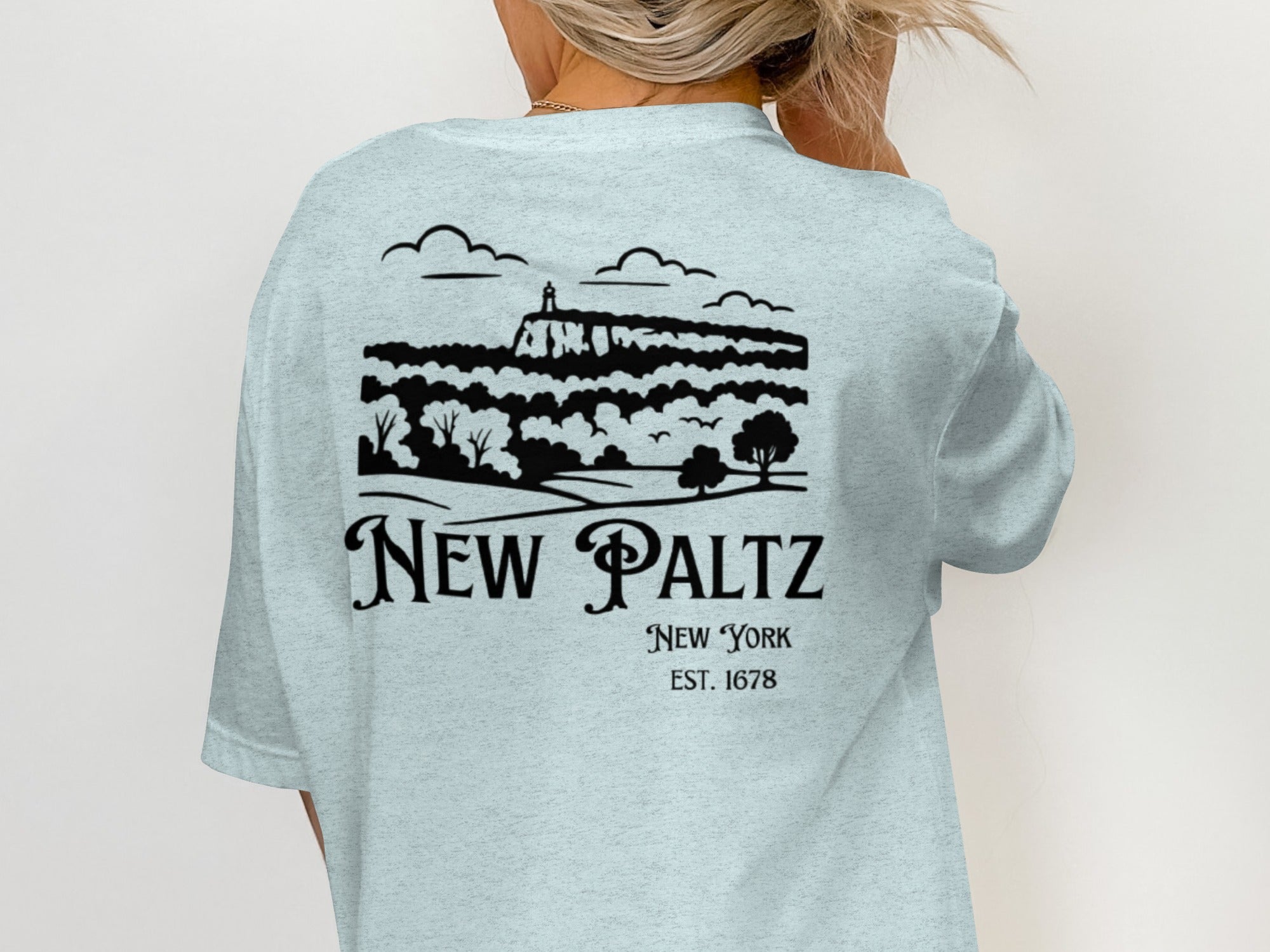 New Paltz New York Scenic View Graphic T-Shirt