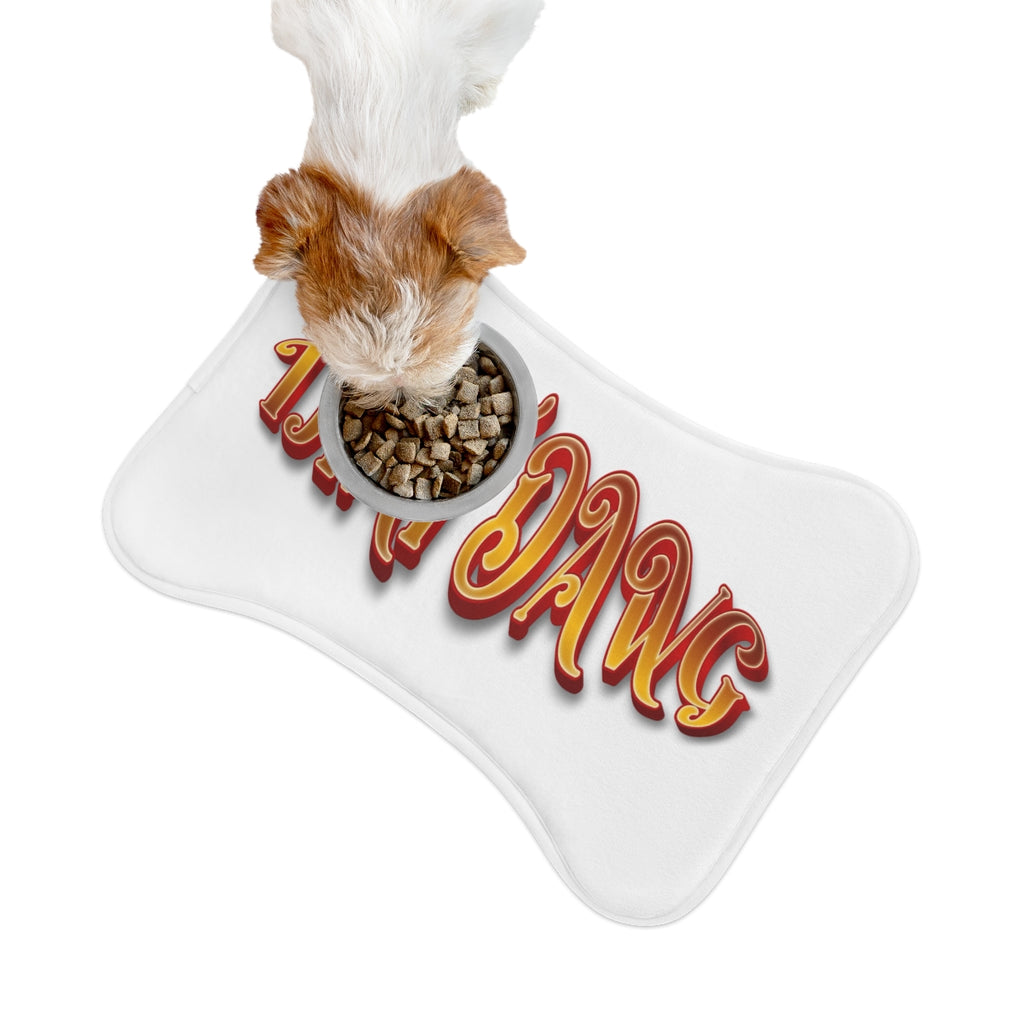 Taco Dawg Text Design Dog Feeding Mat