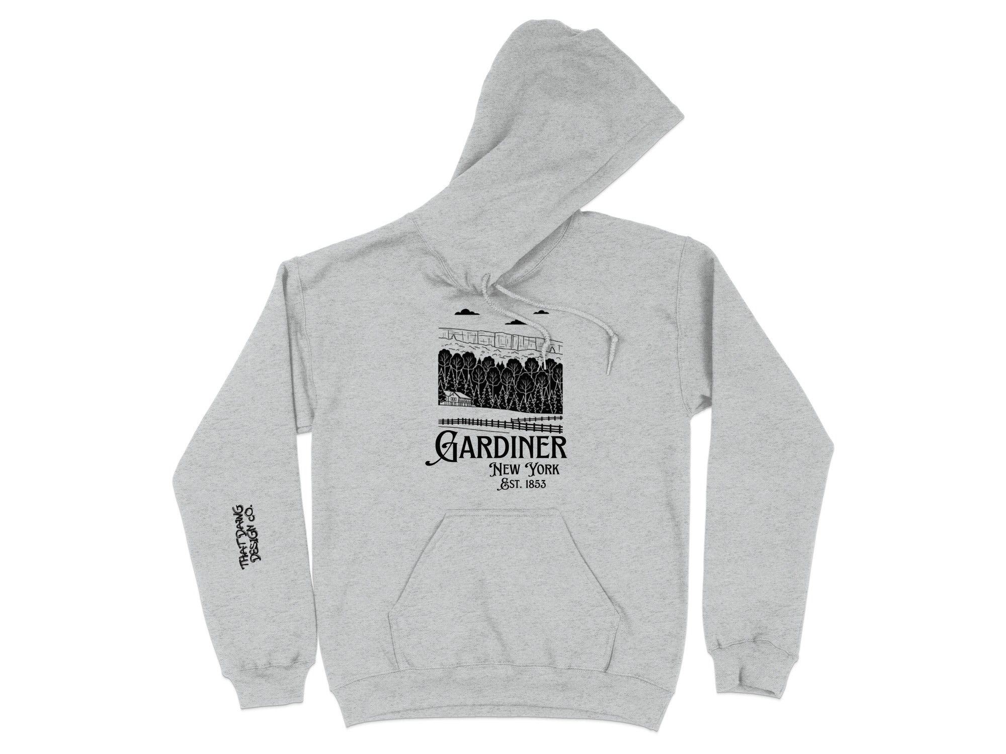 Gardiner New York Est 1853 Hoodie with Unique Design