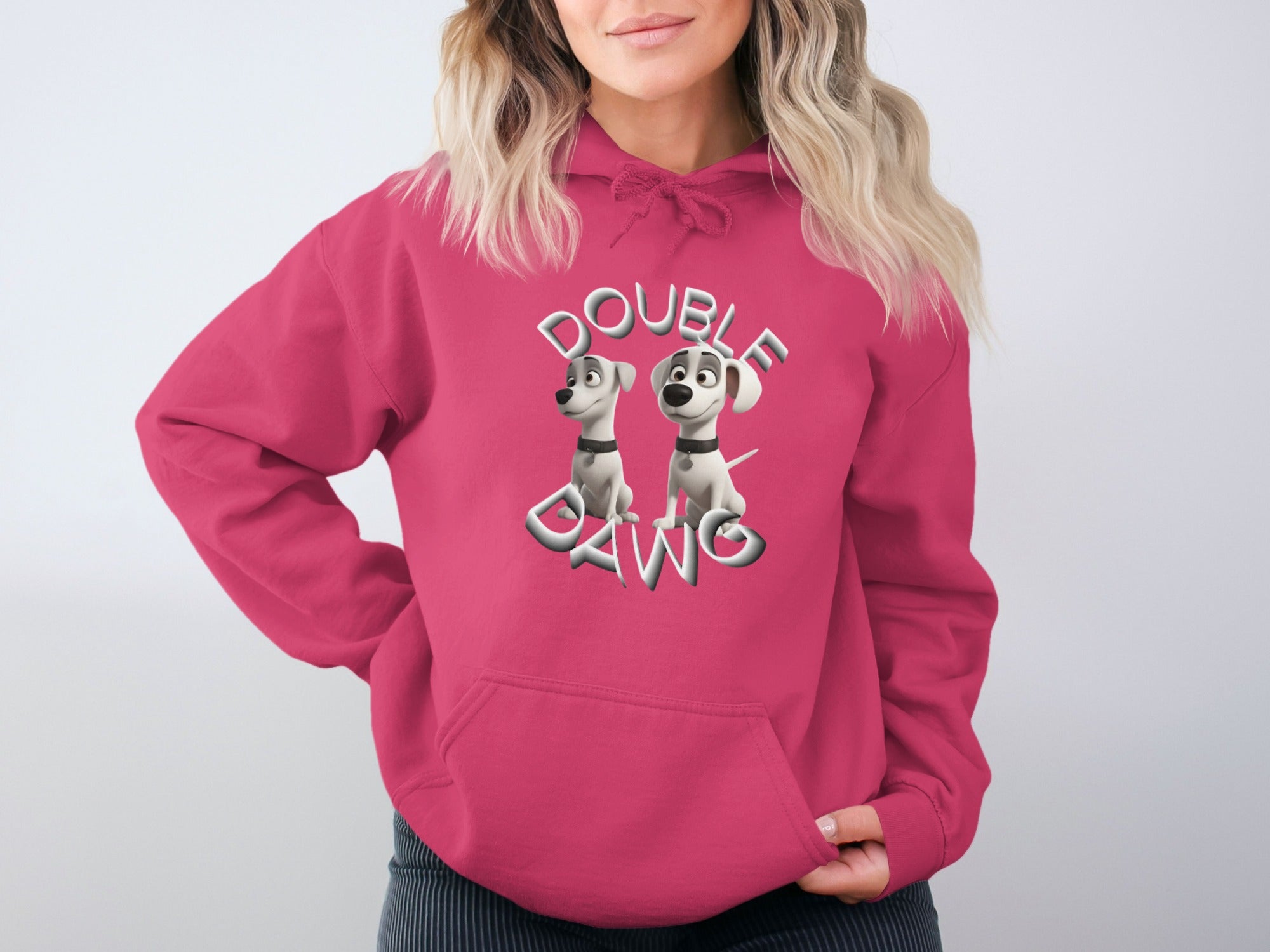 Double Dawg Hoodie Graphic Design Pullover