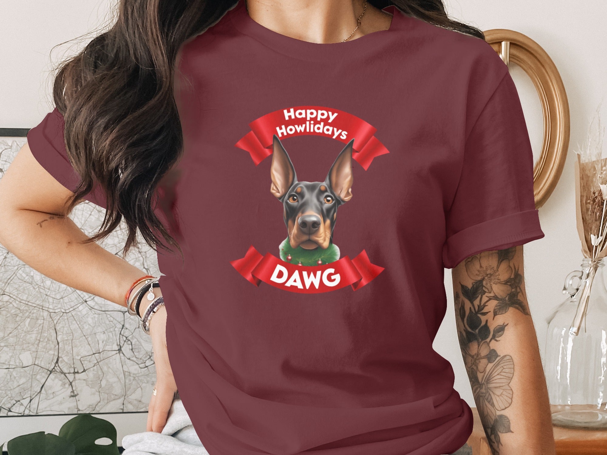 Happy Howlidays Dawg Graphic T-shirt
