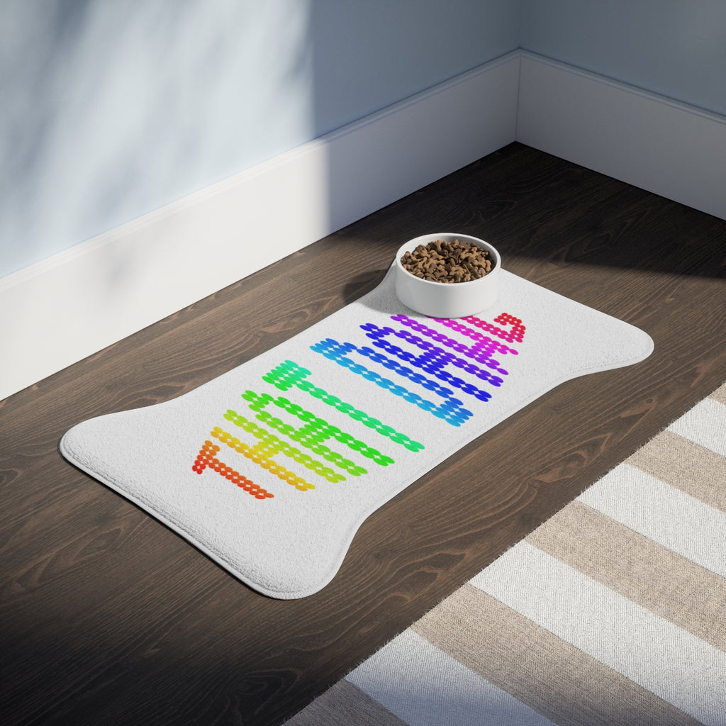 THAT GAY Pet Feeding Mat with Colorful Design