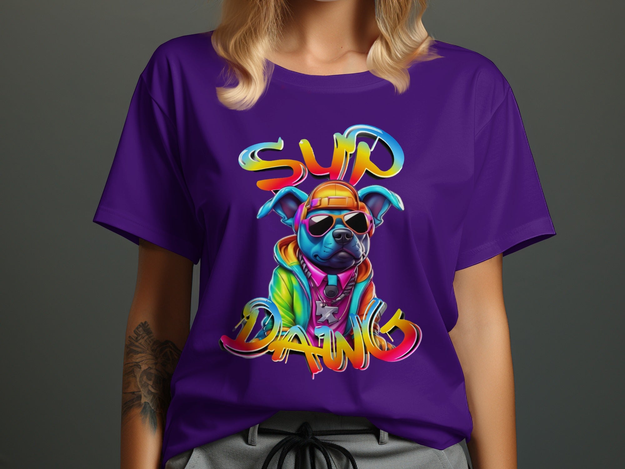Sup Dawg Graphic T-Shirt Hip Dog Design product