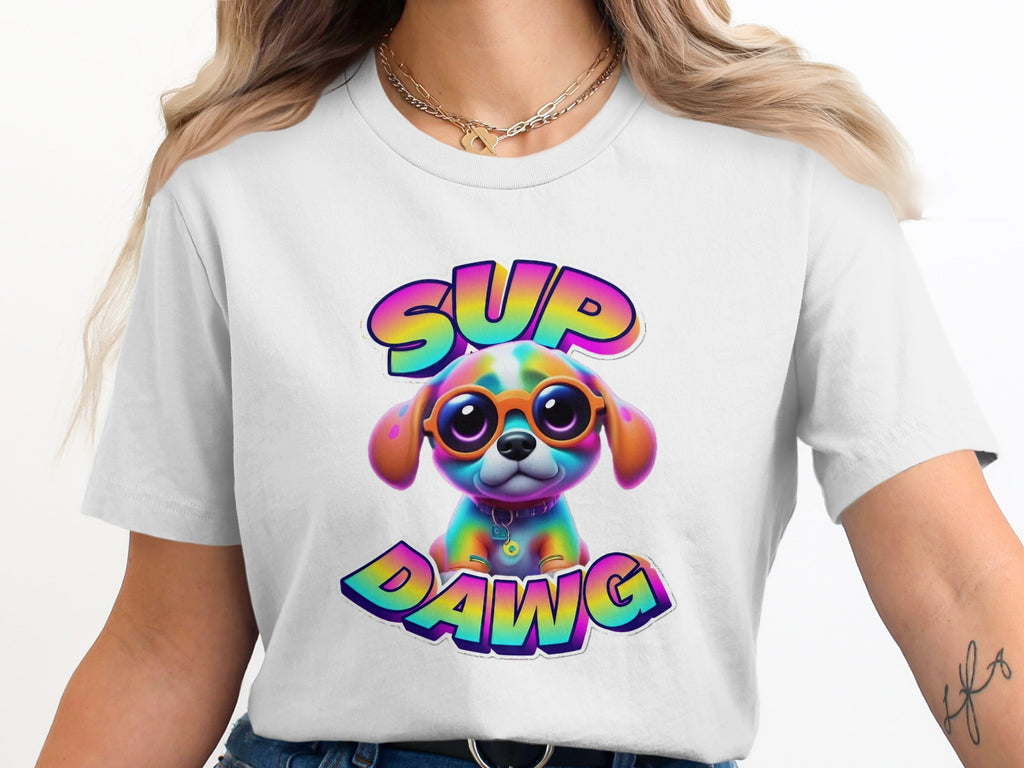 Colorful Sup Dawg Graphic Tee Product
