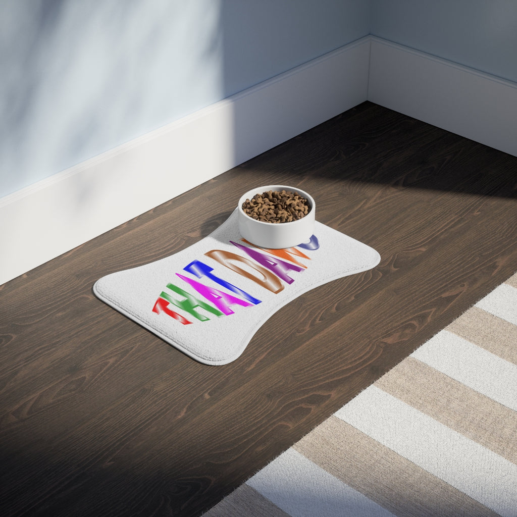 Colorful Feeding Mat for Pets with Fun Design