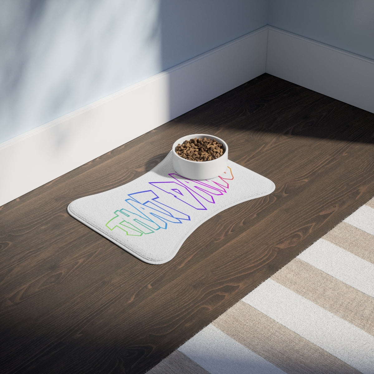 Colorful Design Pet Bowl Mat for Stylish Feeding Area