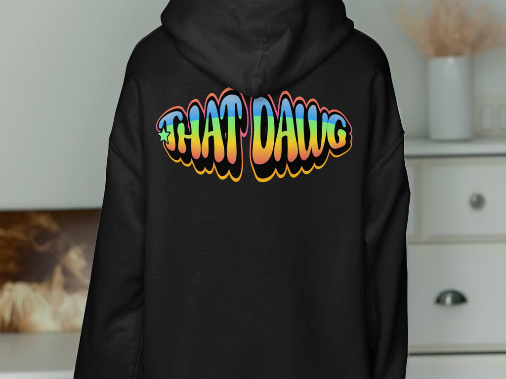 Vibrant Rainbow That Dawg Graphic Hoodie product