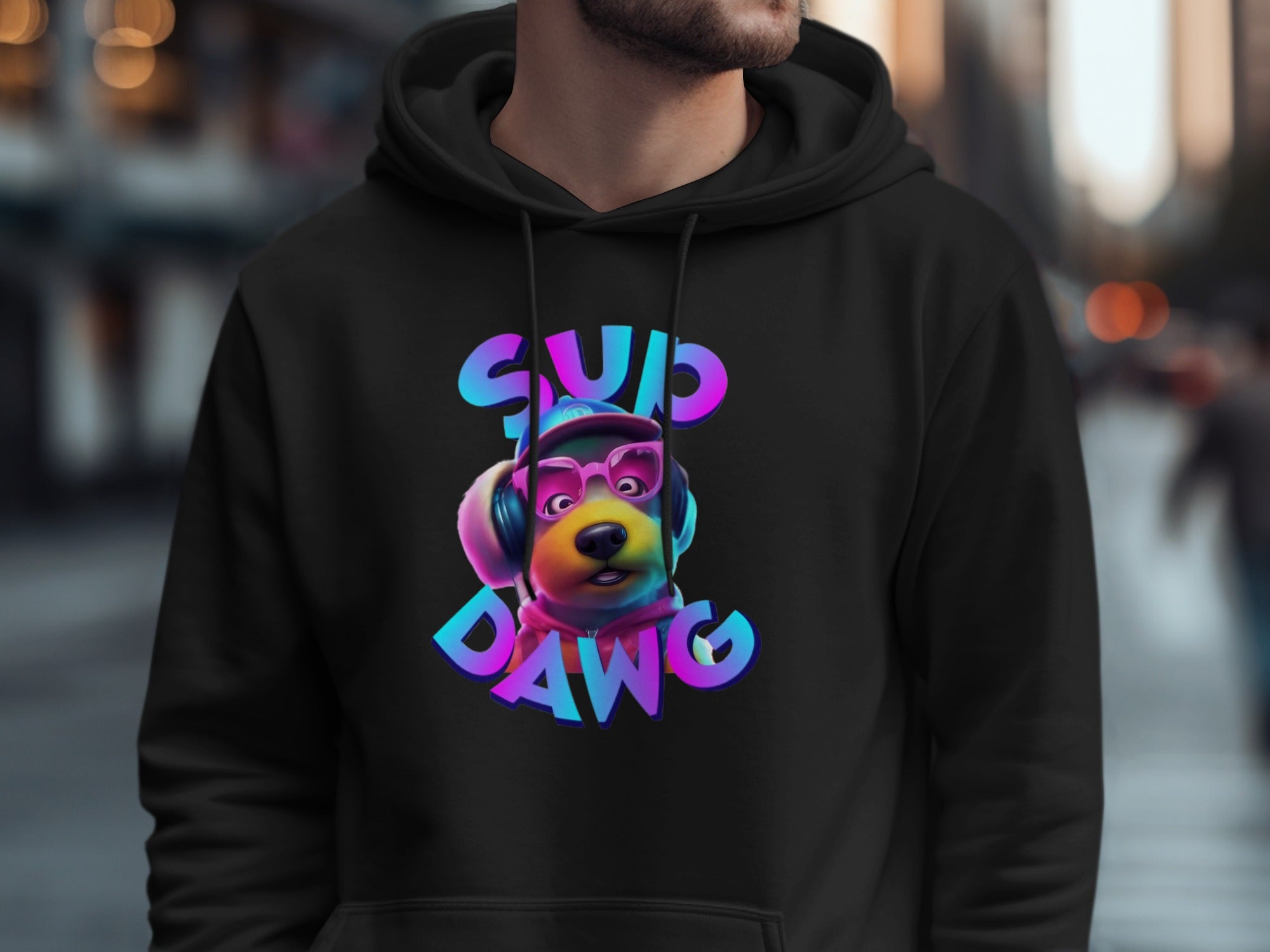 Hip Hop Style Sup Dawg Graphic Hoodie product