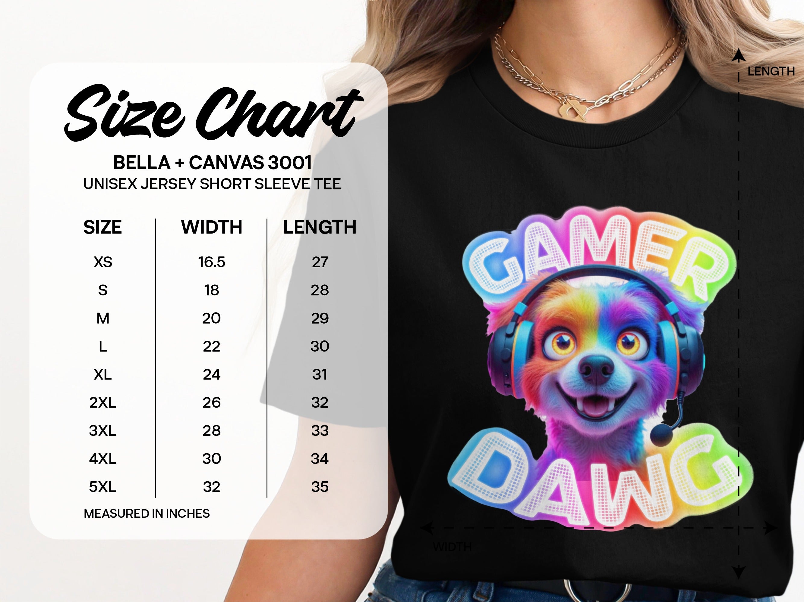 Gamer Dawg Colorful Unisex Short Sleeve Tee product
