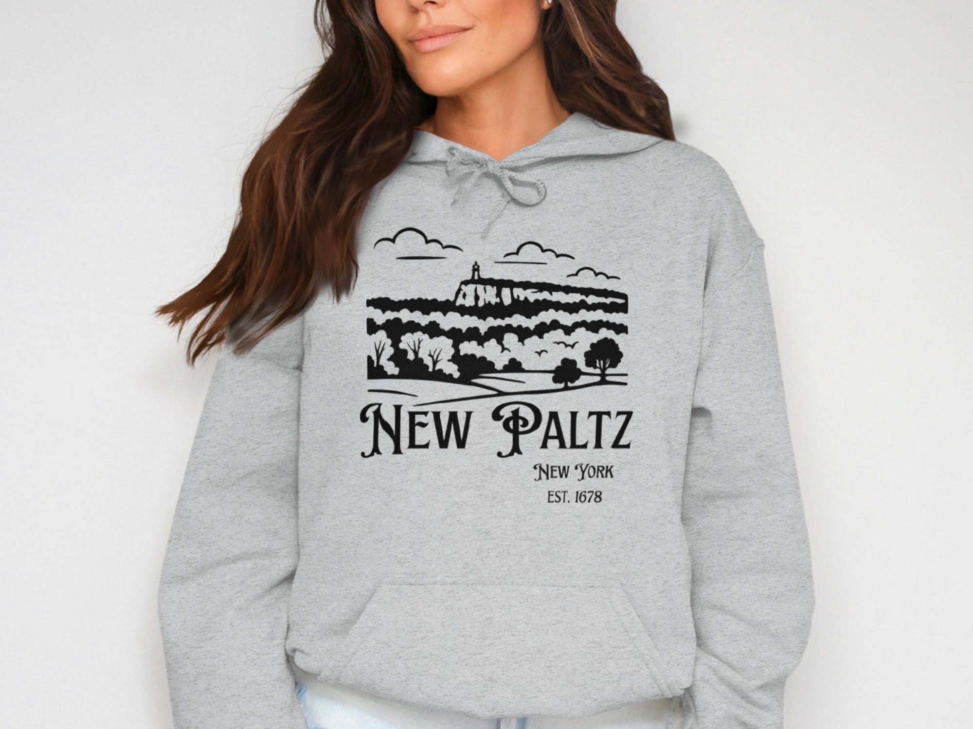 New Paltz New York Est 1678 Hoodie Vintage Style