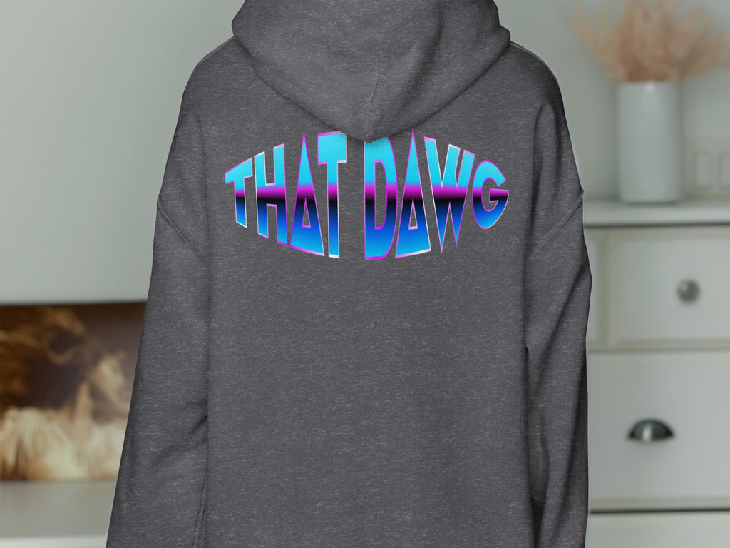 Stylish Grey Hoodie with THAT DAWG Graphic product type