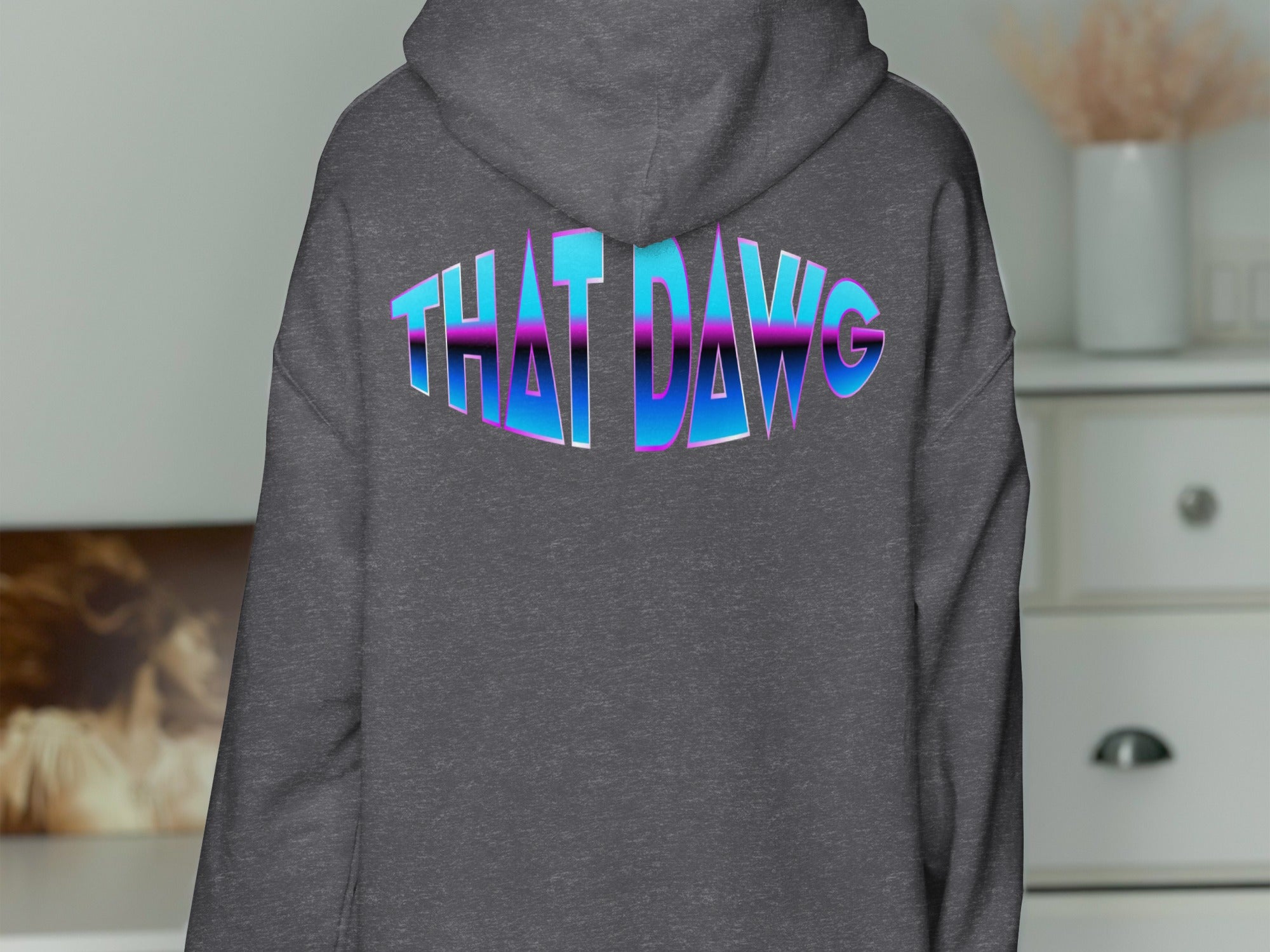 Stylish Grey Hoodie with THAT DAWG Graphic product type