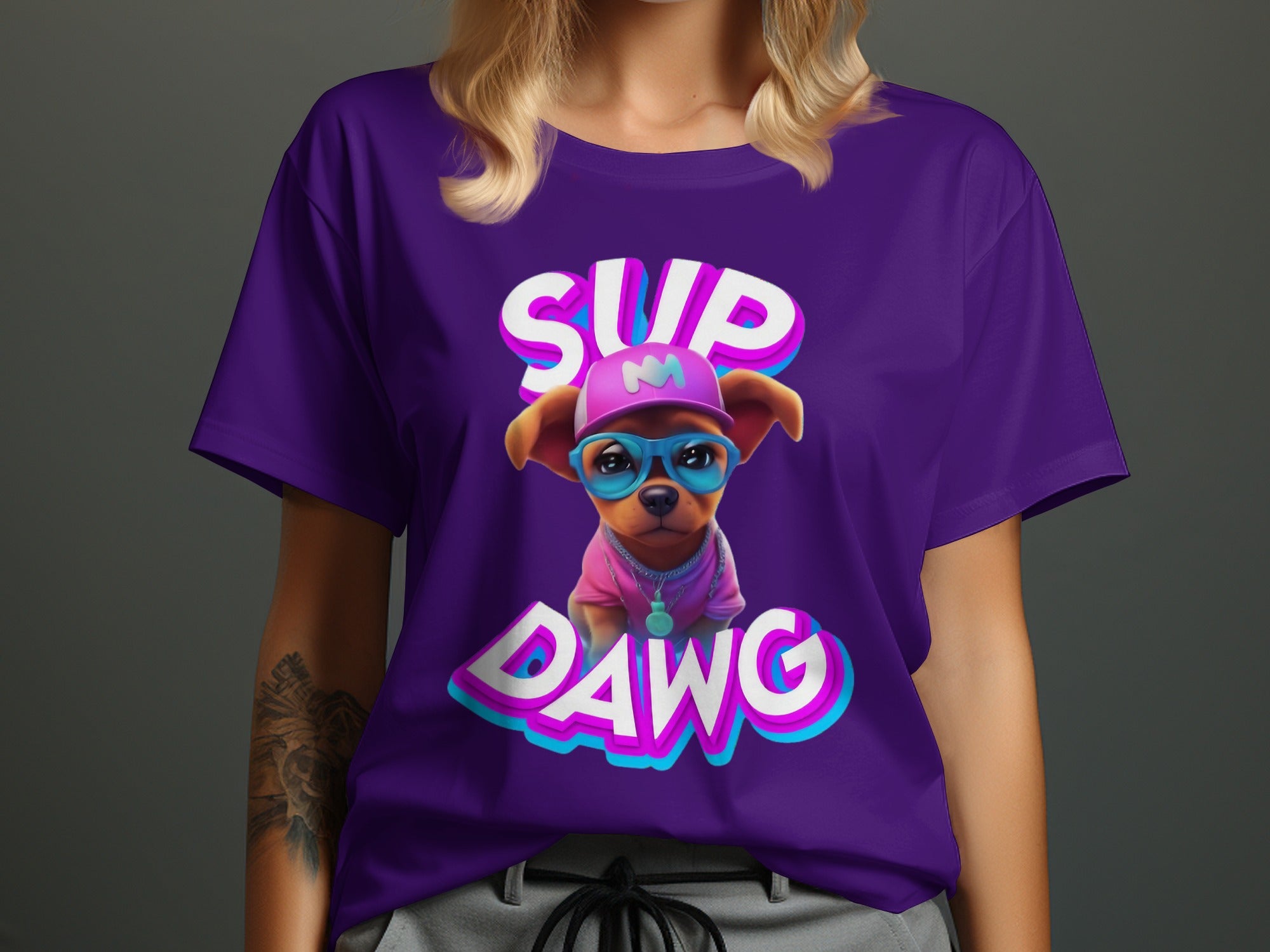 Sup Dawg Dog Wearing Glasses T-shirt product