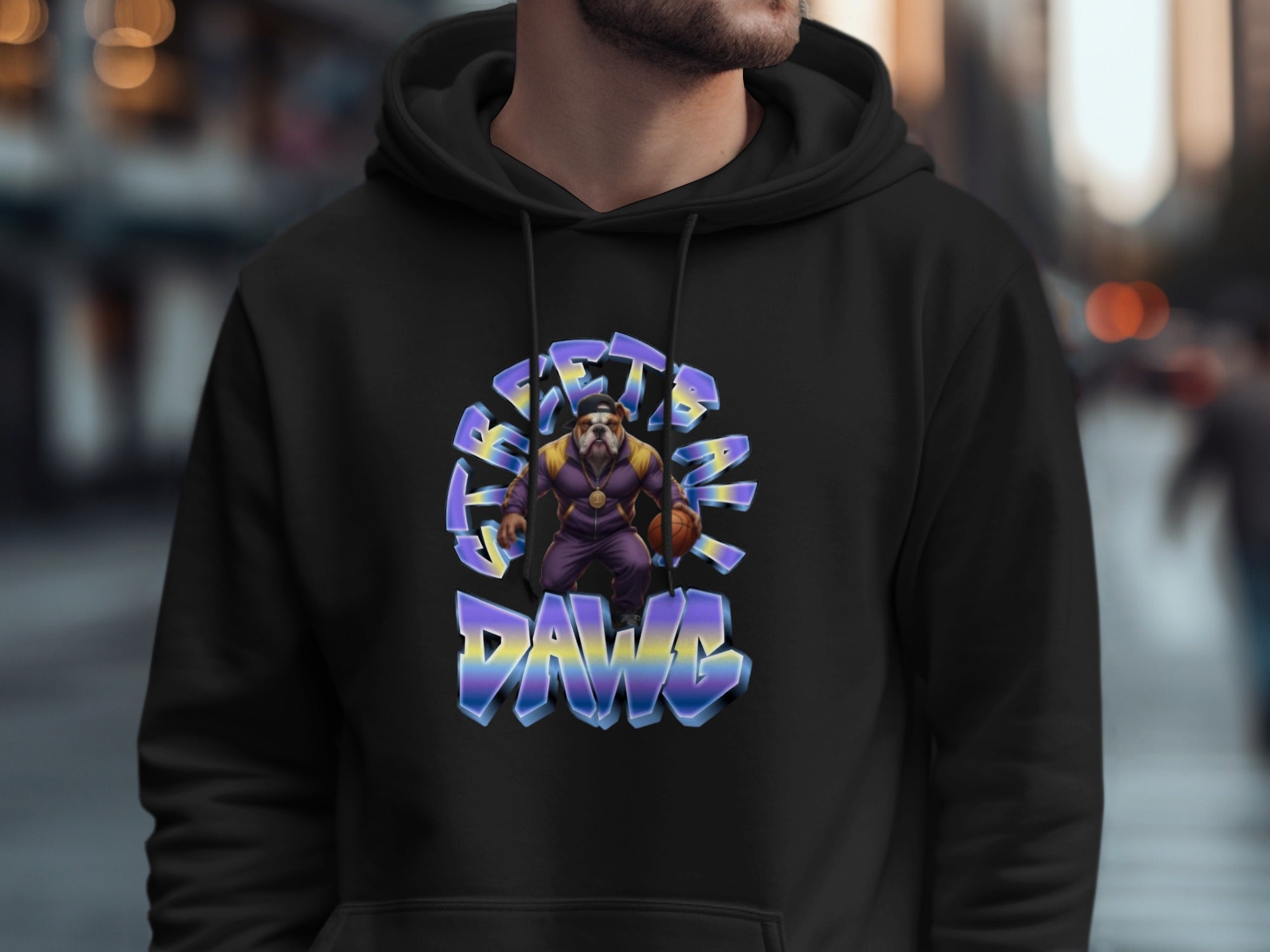 Streetball Dawg Hoodie Cool Basketball Fan Clothing product