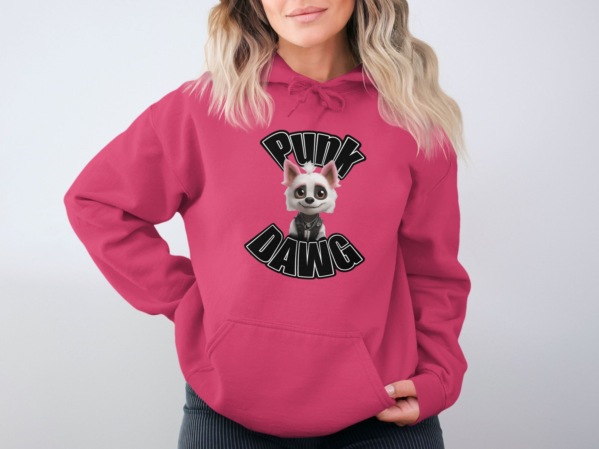 Punk Dawg Graphic Hoodie Fashion Apparel