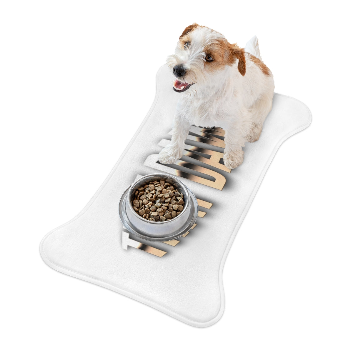 Cute Dog on Funny Dog Bone Blanket for Pet Lovers