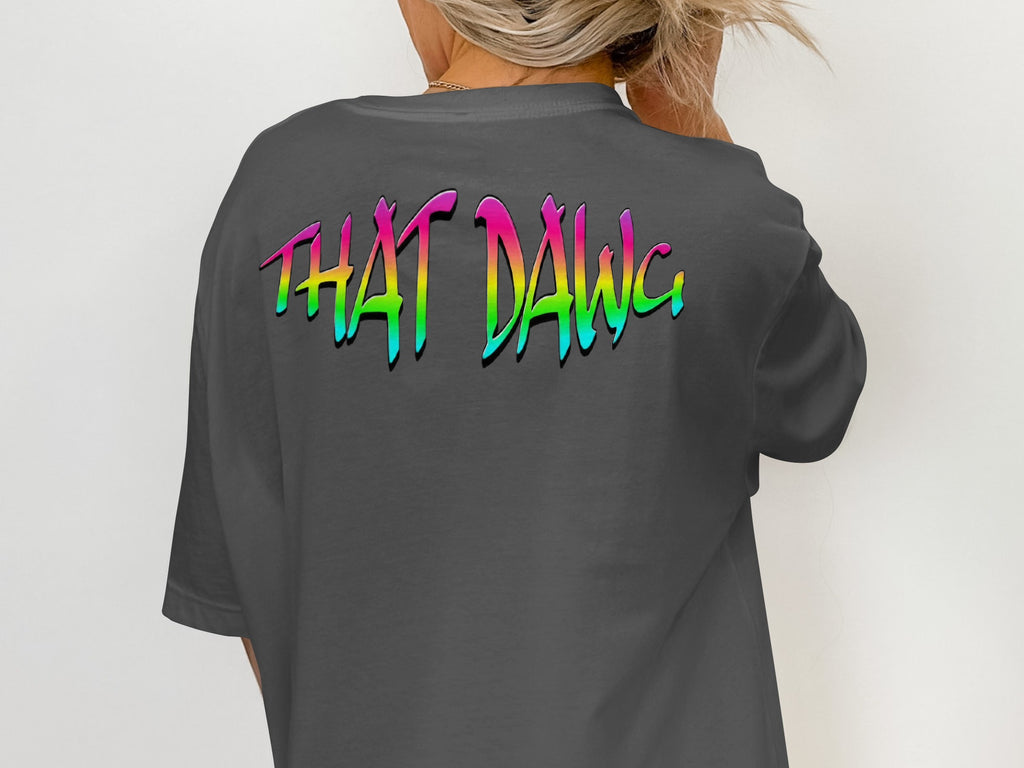 THAT DAWG Colorful Graphic Back Print T-shirt product