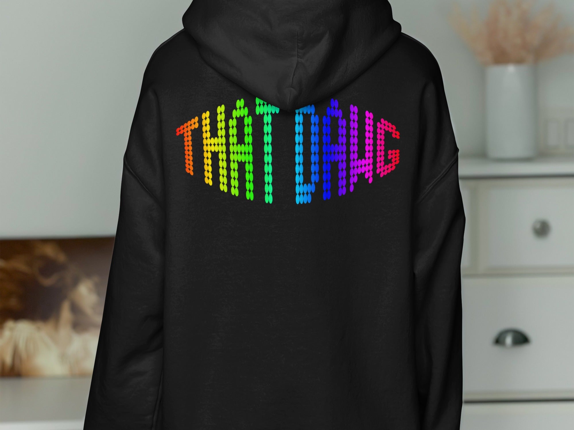 THAT DAWG Rainbow Text Hoodie product type