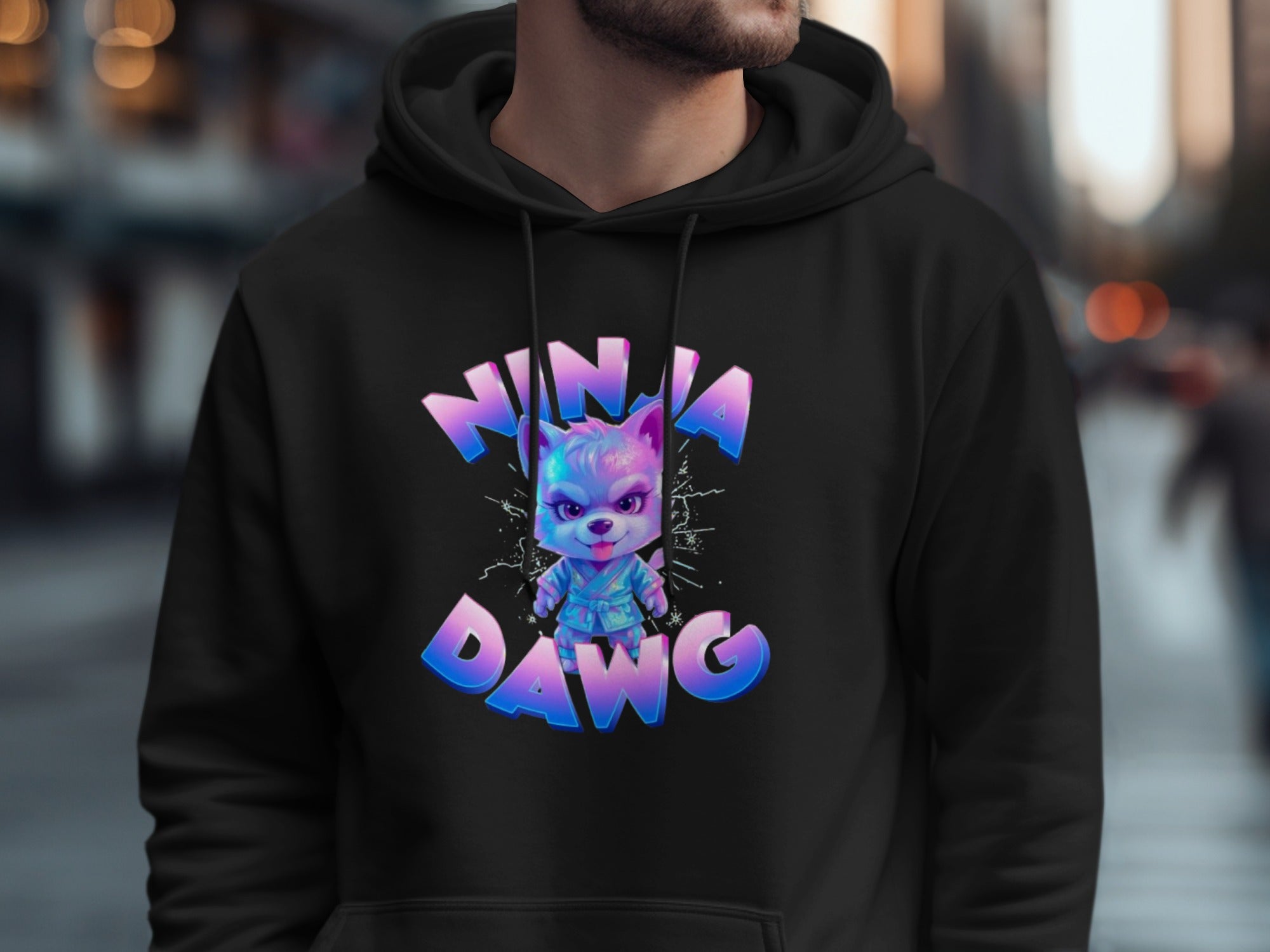 NINJA DAWG Graphic Hoodie Urban Streetwear product type