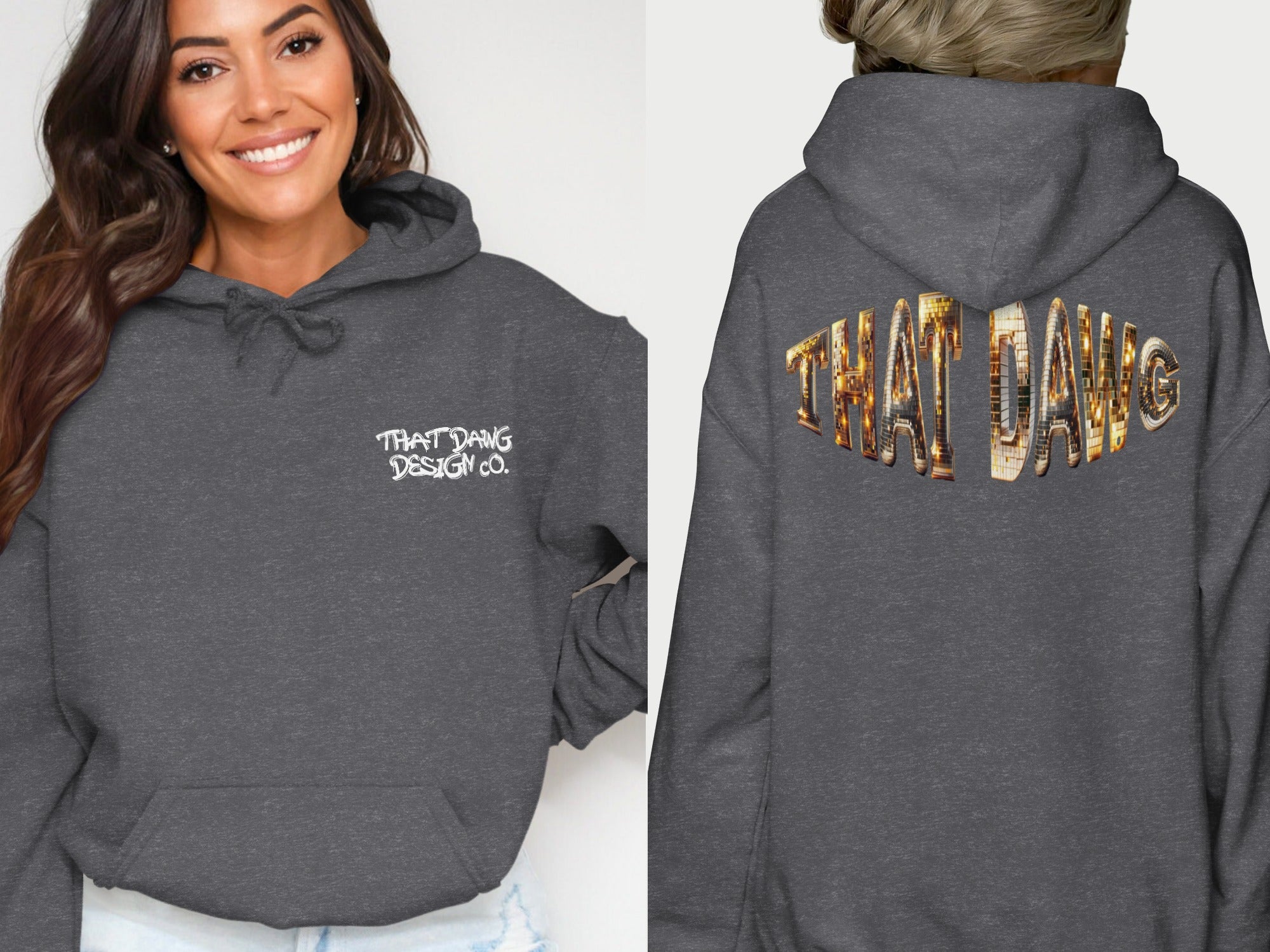 THATDANGDESIGNCO Gray Sweatshirt with Logo product type