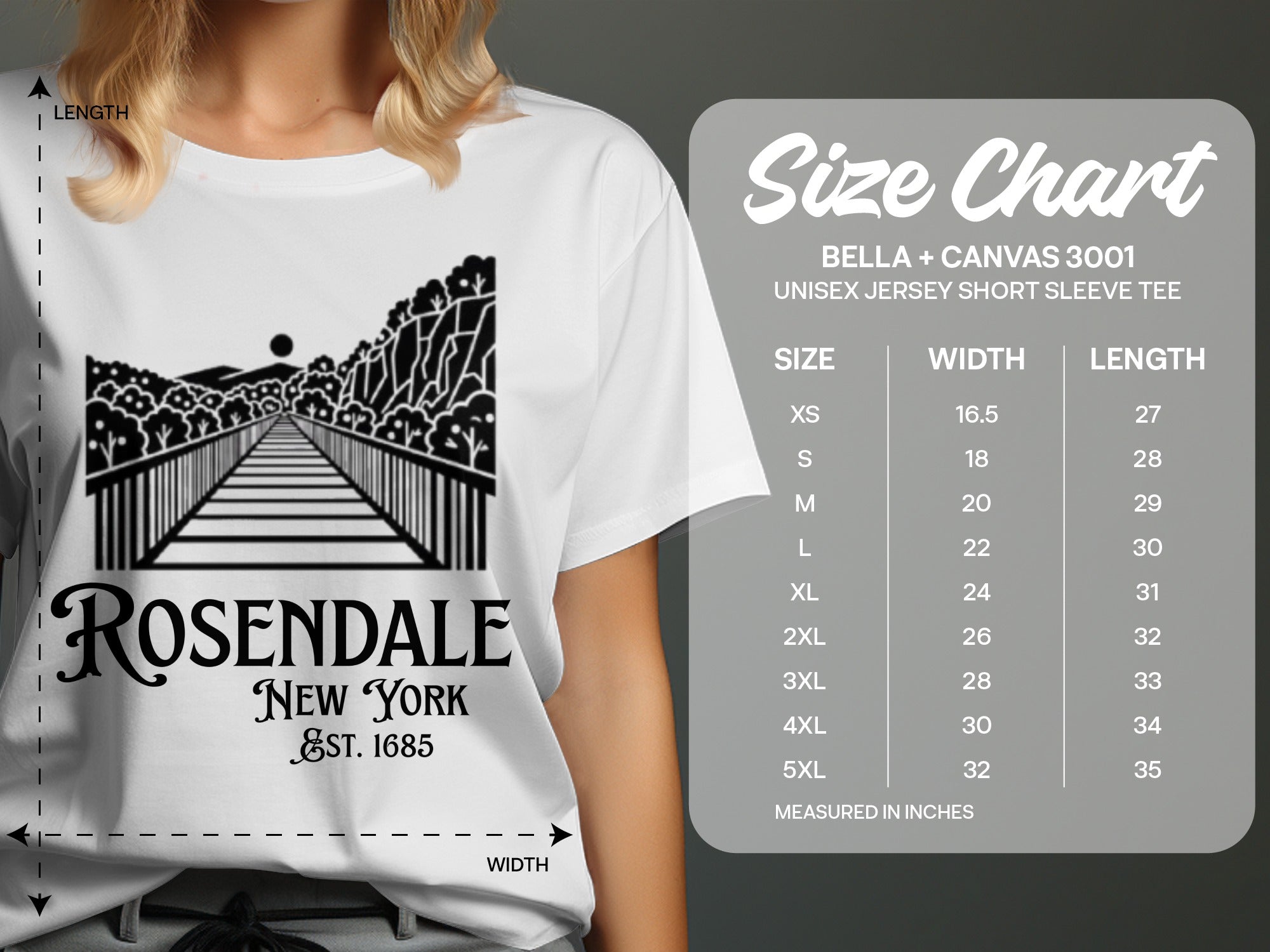 Rosendale New York Est 1685 Graphic T-shirt