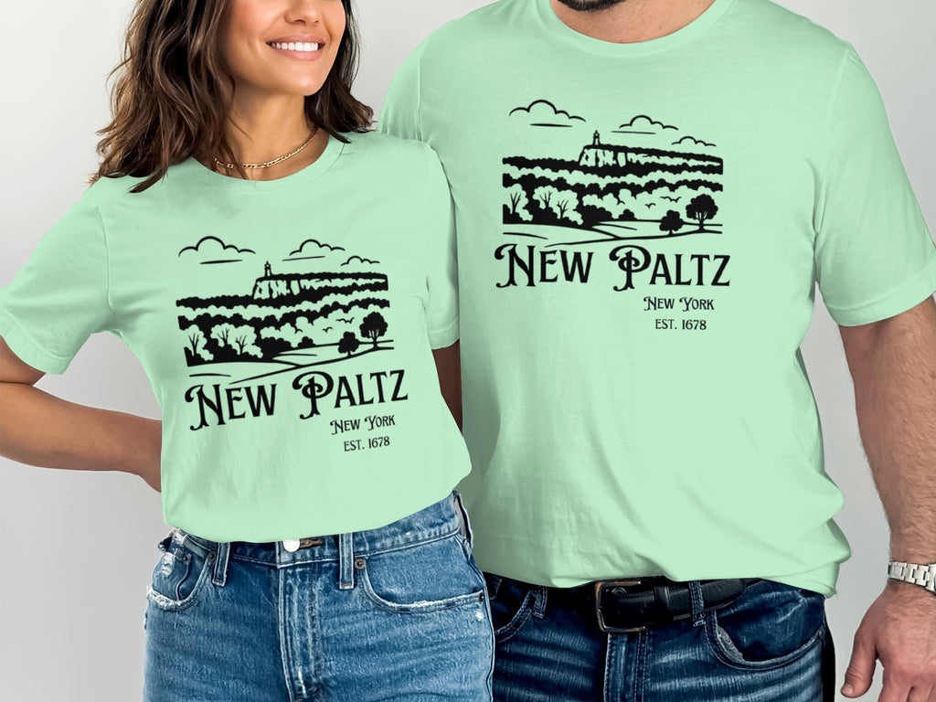 New Paltz New York Est. 1678 Graphic Tee Shirt