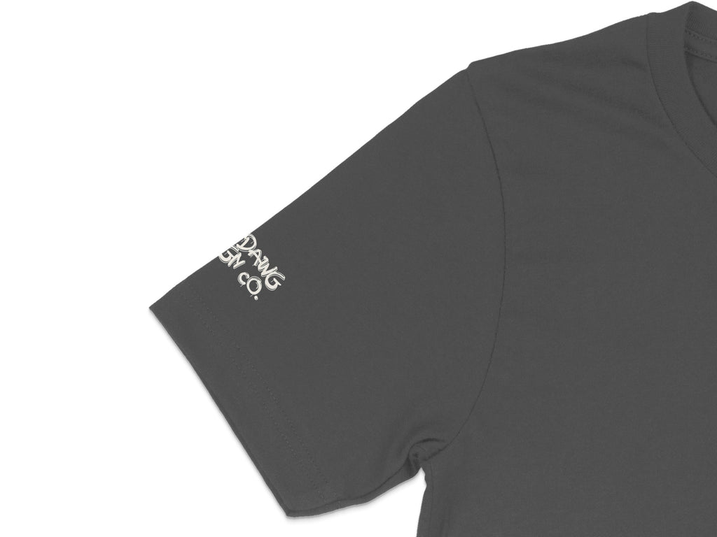 Stylish Charcoal Shirt with Embroidered Sleeve Design