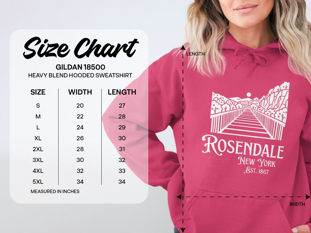 Rosendale New York Est. 1867 Heavy Blend Hooded Sweatshirt