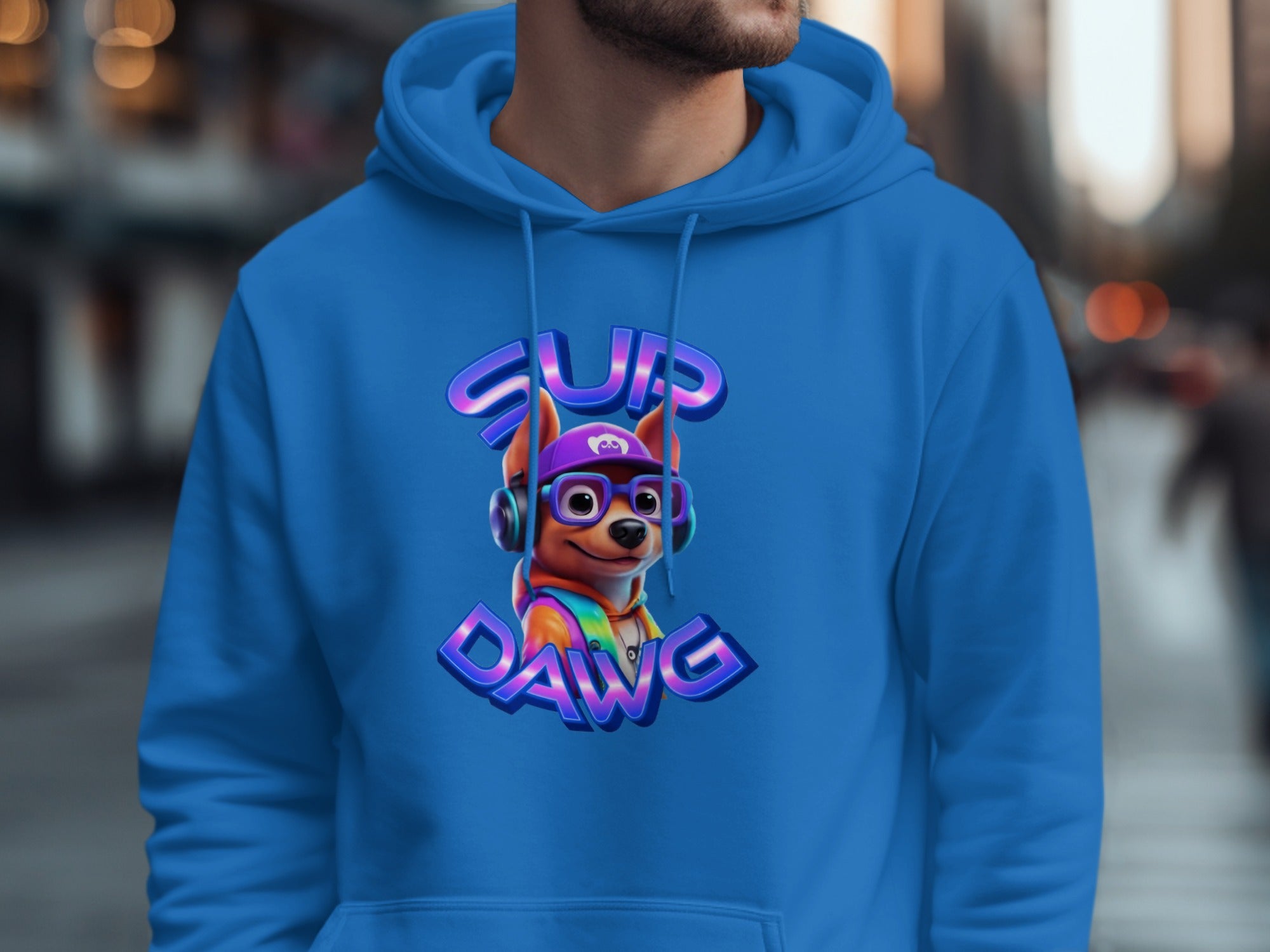 Sup Dawg Cool Animated Character Graphic Hoodie product