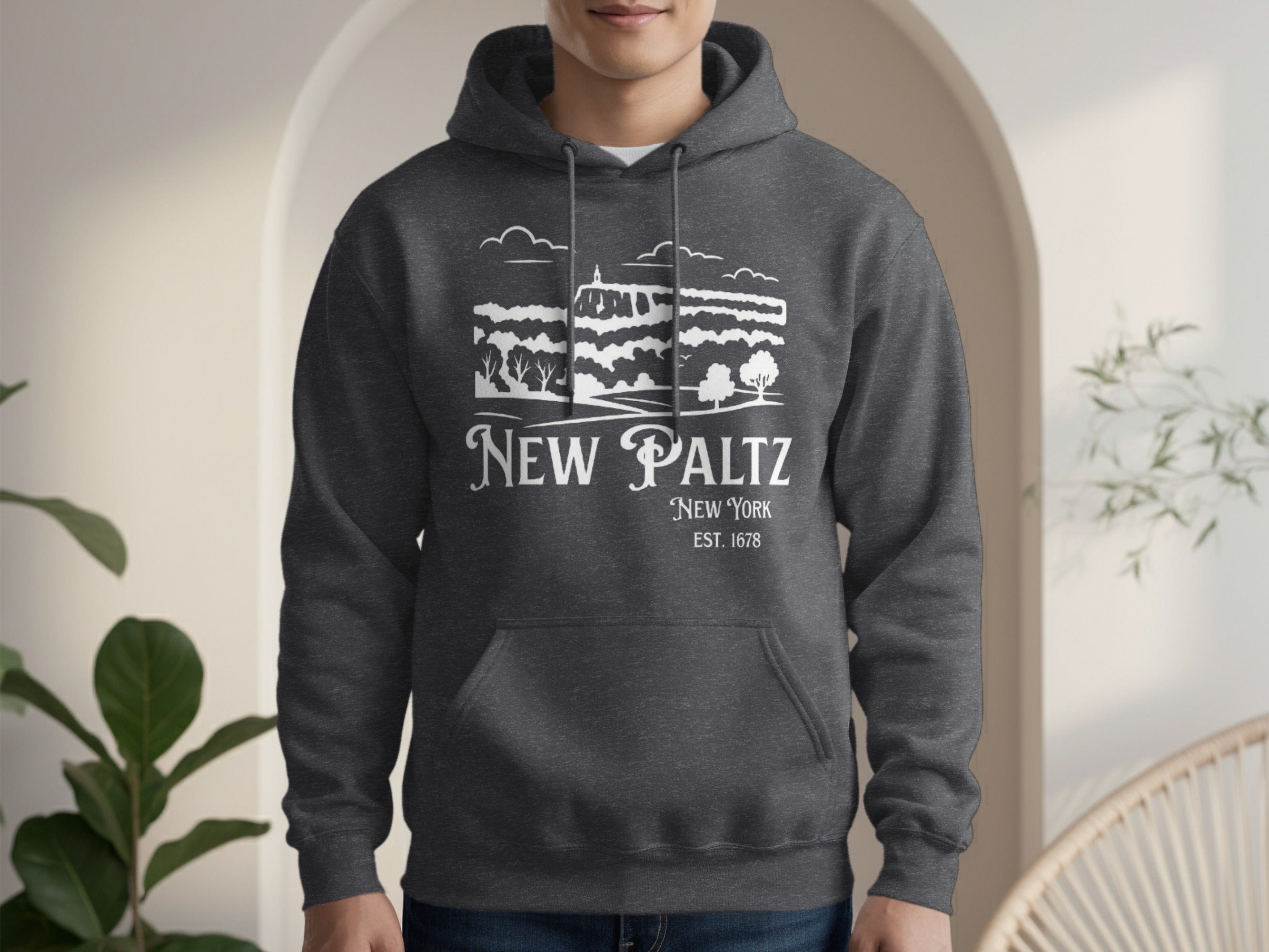 New Paltz New York EST. 1678 Hoodie Sweatshirt Product