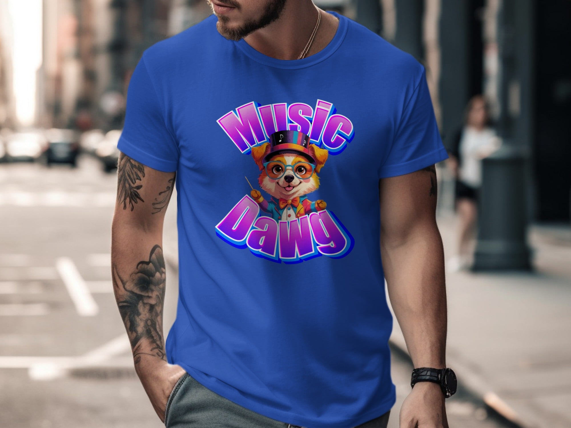 Music Dawg Graphic T-Shirt Unique Casual Wear product