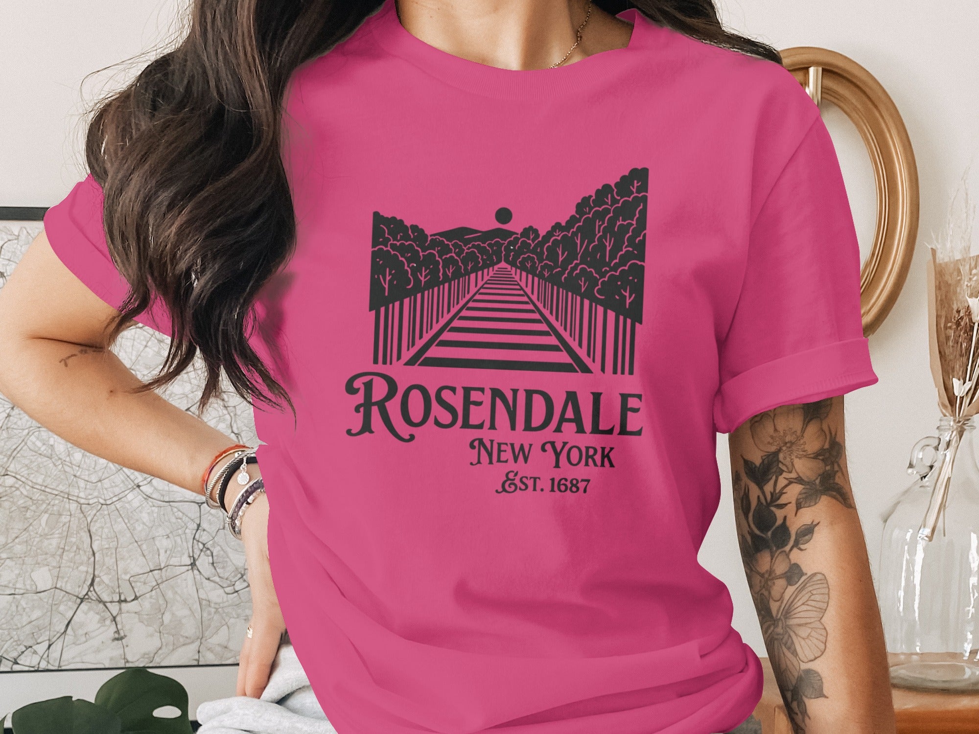 Rosendale New York EST 1687 Graphic Tee Shirt