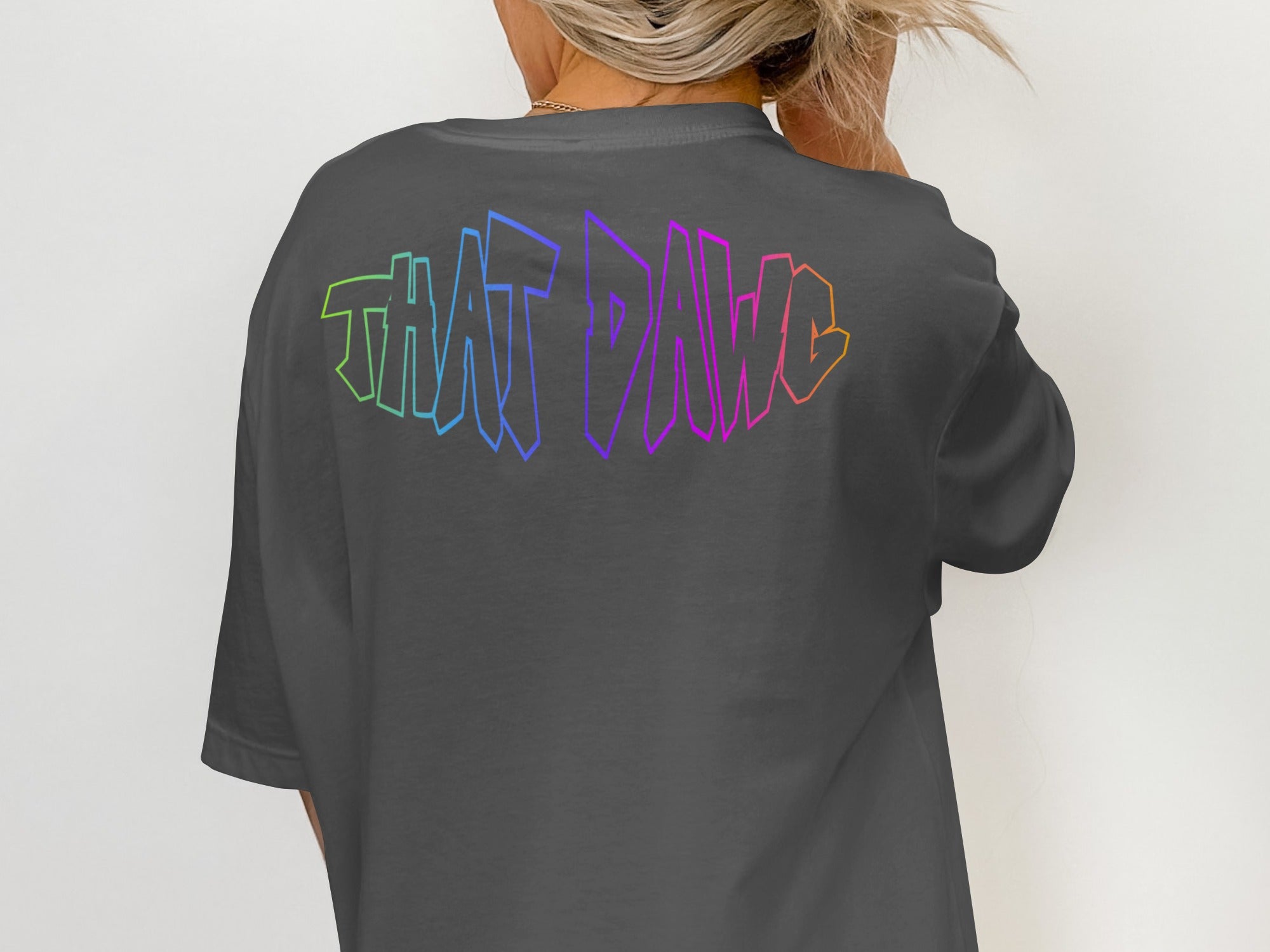 Colorful THAT DAWG Graphic Statement Shirt product type