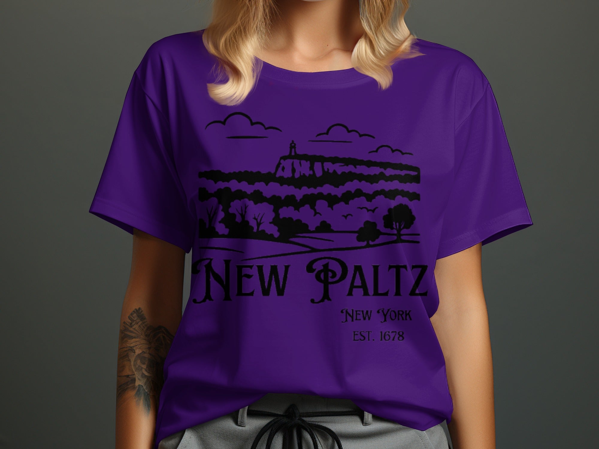 New Paltz New York Est 1678 Graphic Tee