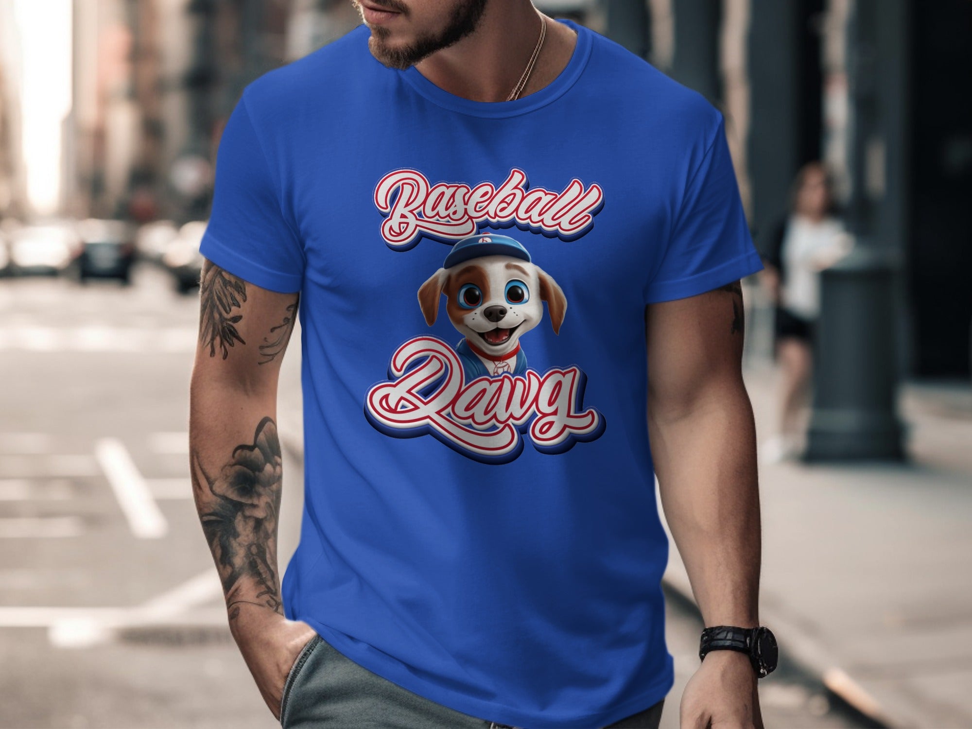Baseball Dawg Graphic T-Shirt Urban Streetwear product type