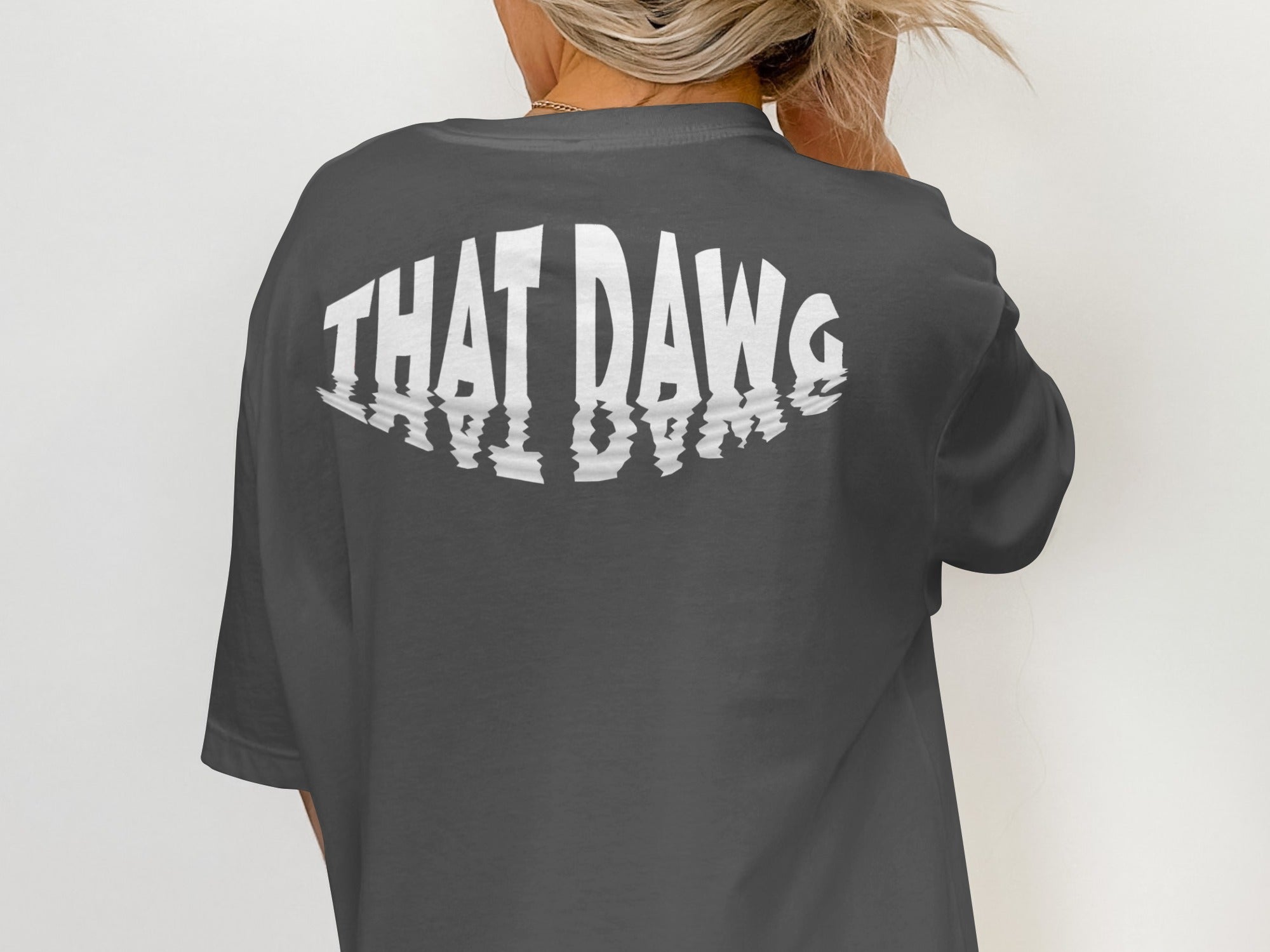 THAT DAWG Reflective Graphic Print Loose Fit product type