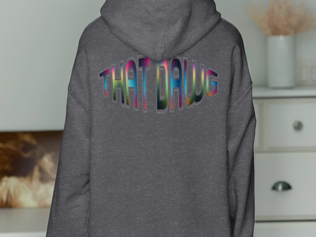 THAT DAWG Colorful Text Hoodie product