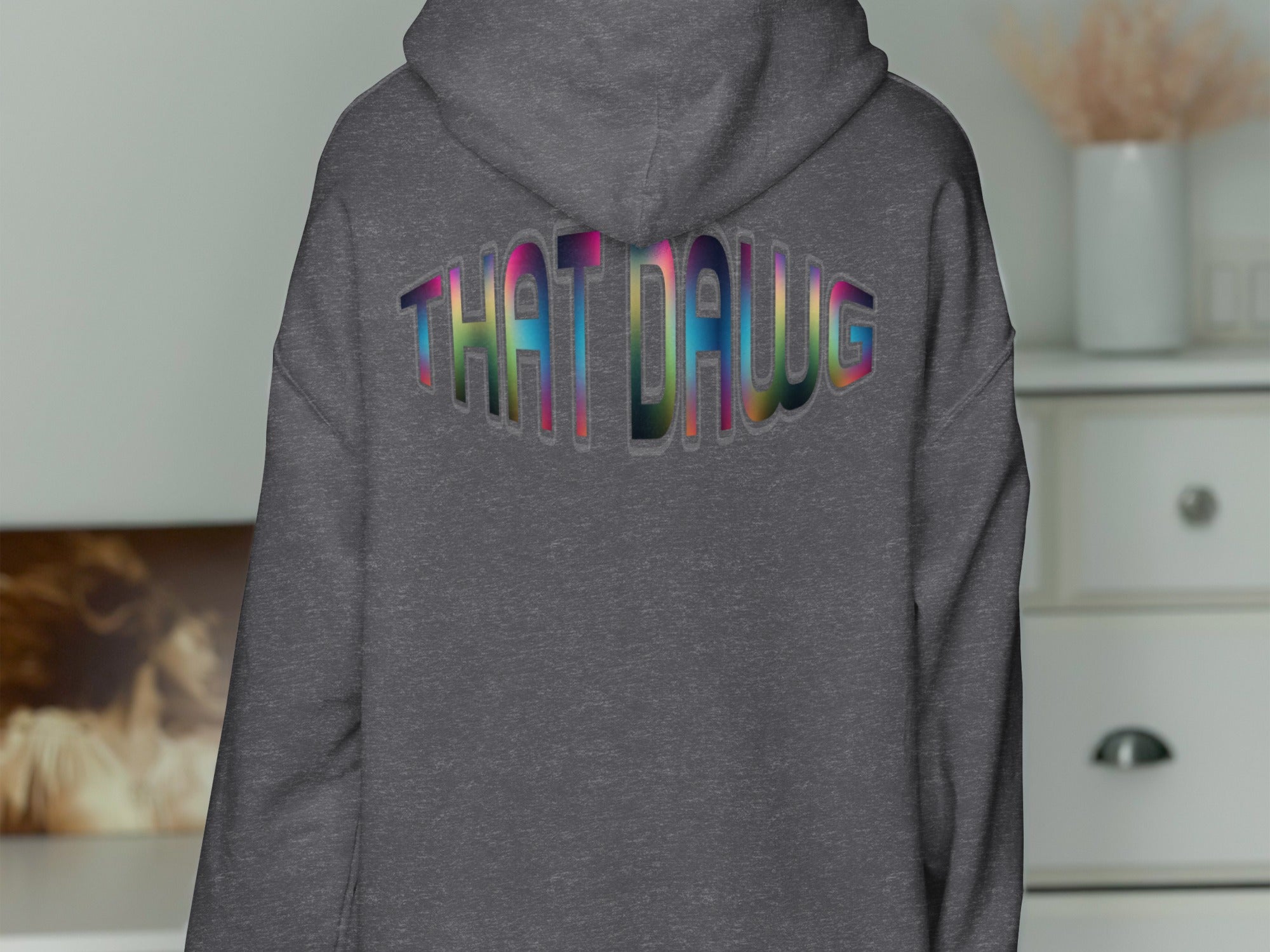 THAT DAWG Colorful Text Hoodie product