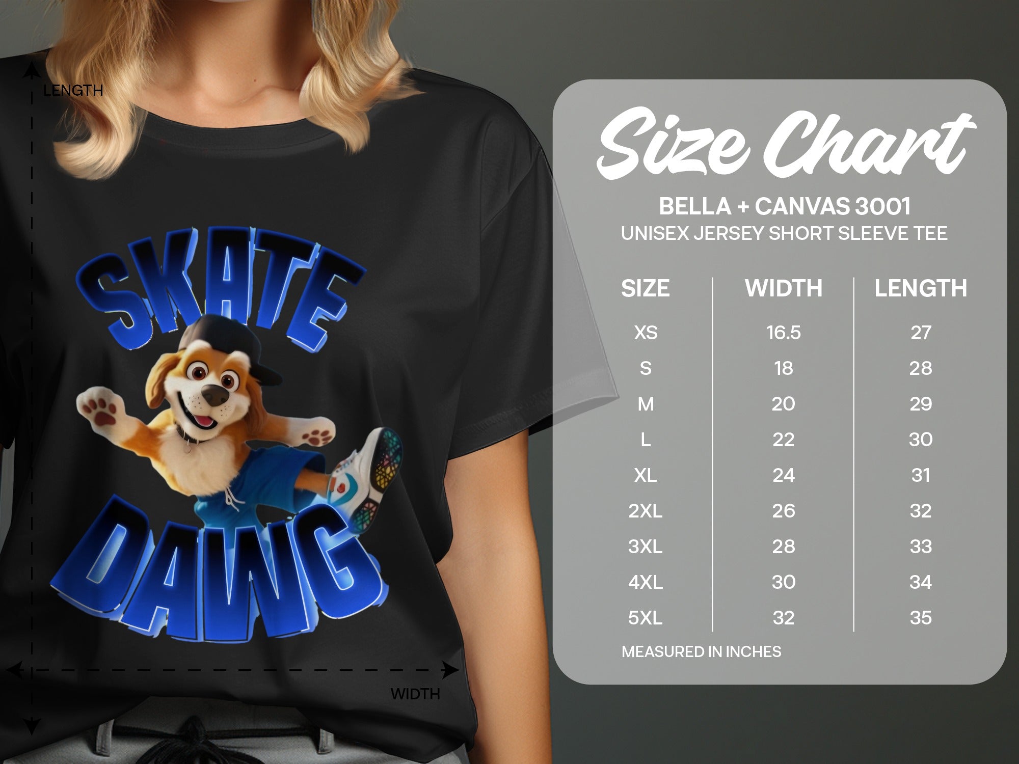 SKATE DAWG Unisex Jersey Short Sleeve Tee Shirt