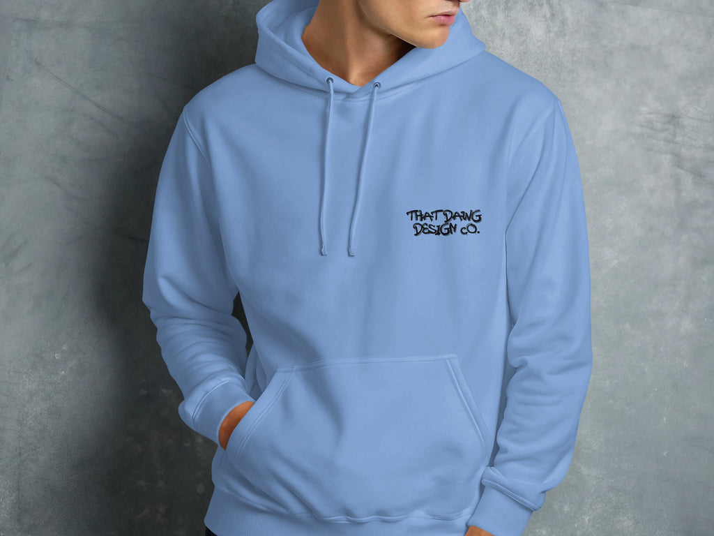 That Dang Design Co printed hoodie with front pocket