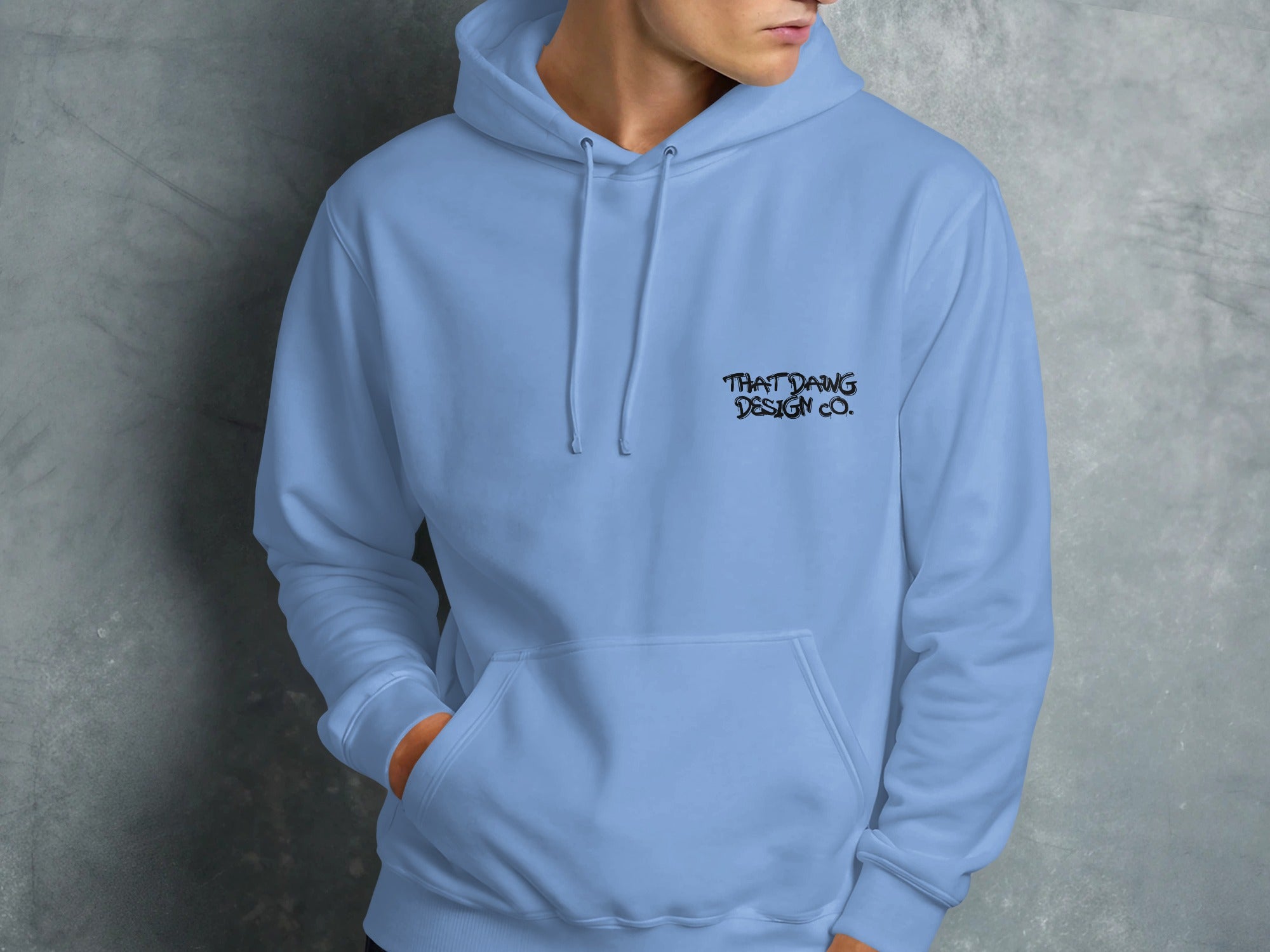 That Dang Design Co printed hoodie with front pocket