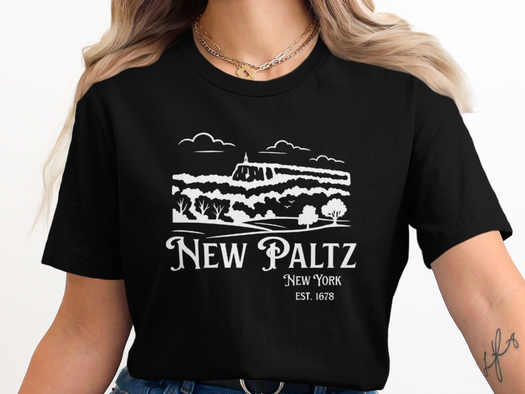 New Paltz New York Est 1678 Graphic Shirt