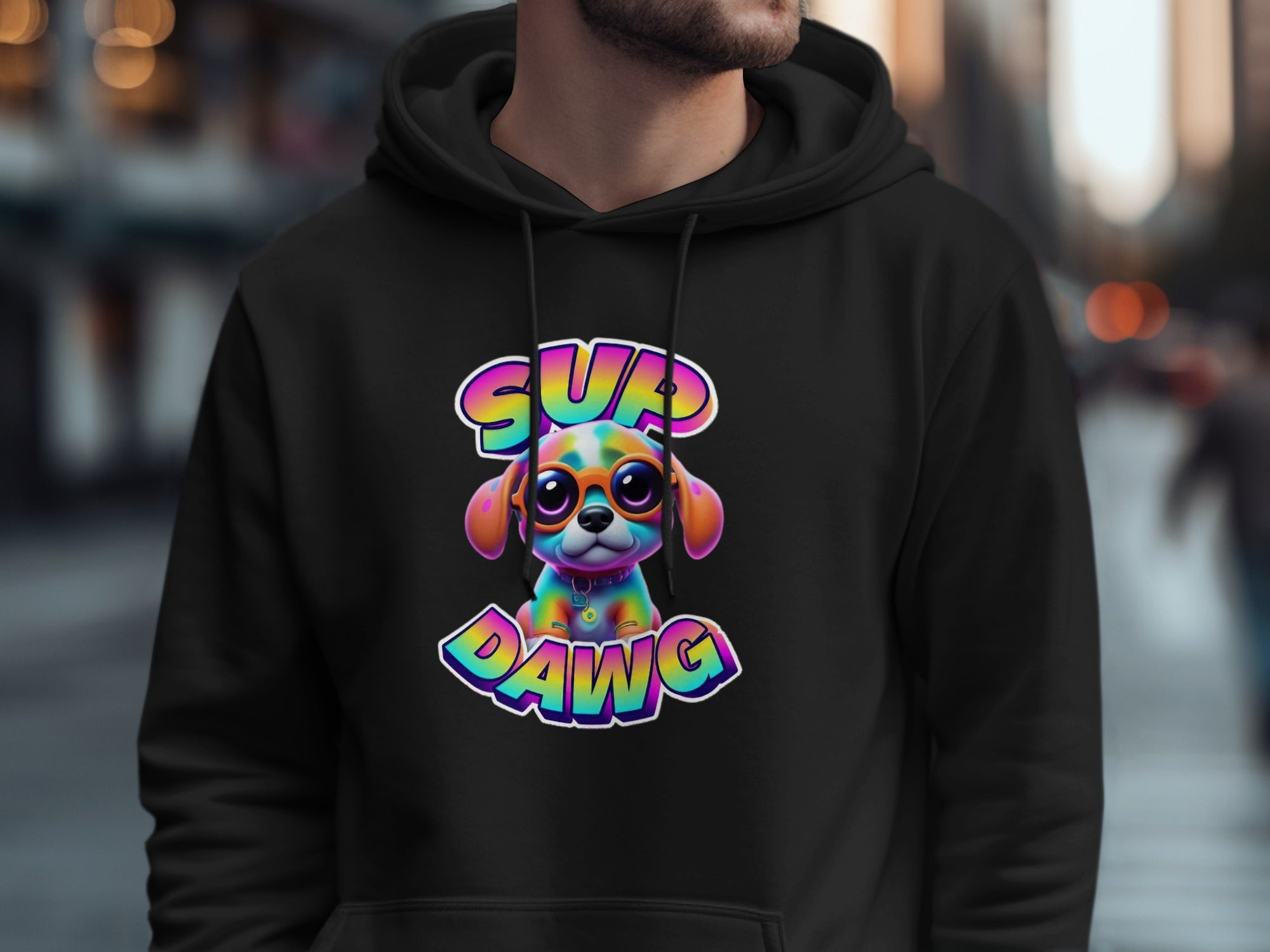 Colorful Sup Dawg Hoodie product type