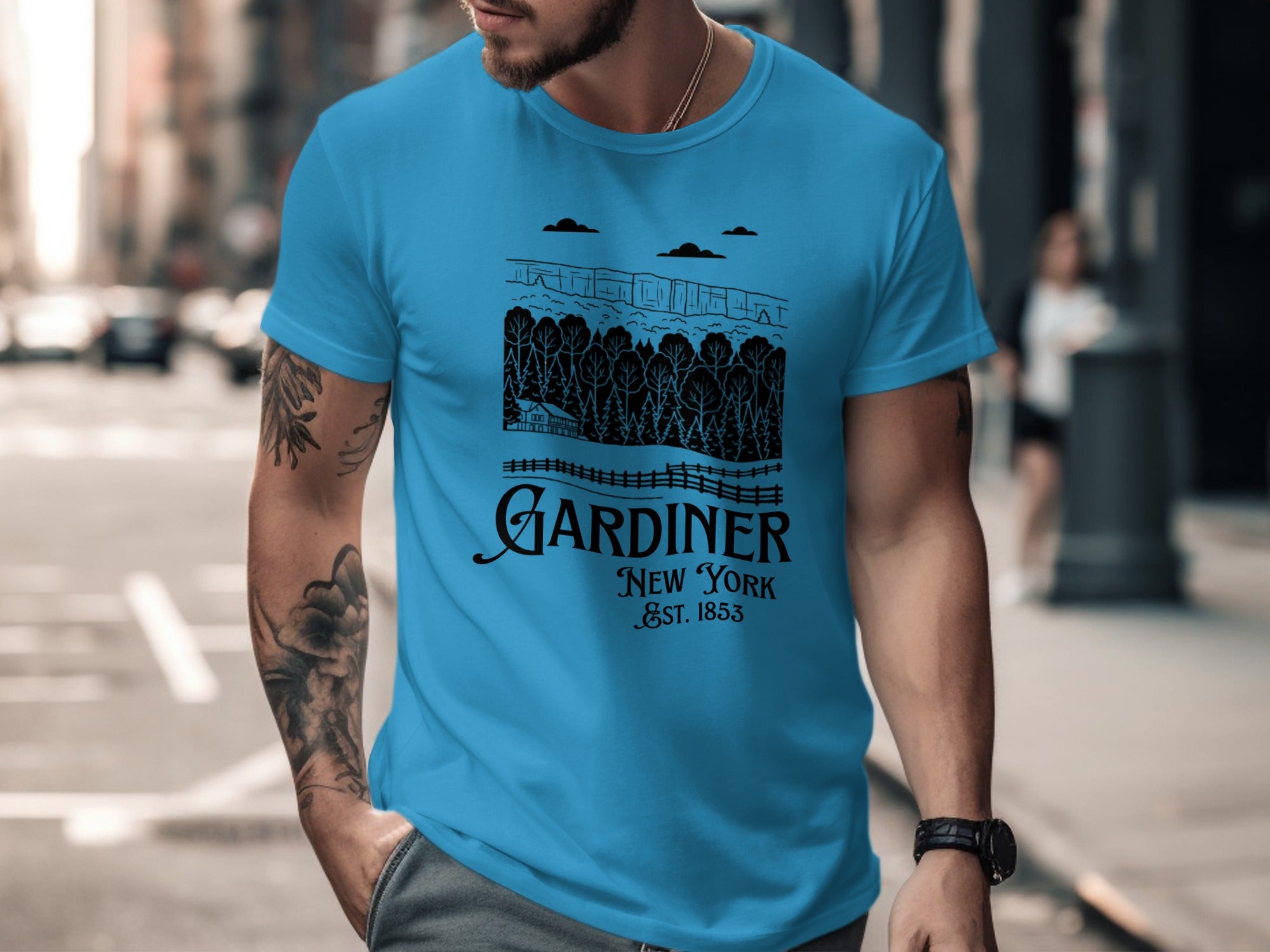 Gardiner New York Est. 1853 Graphic Tee Shirt