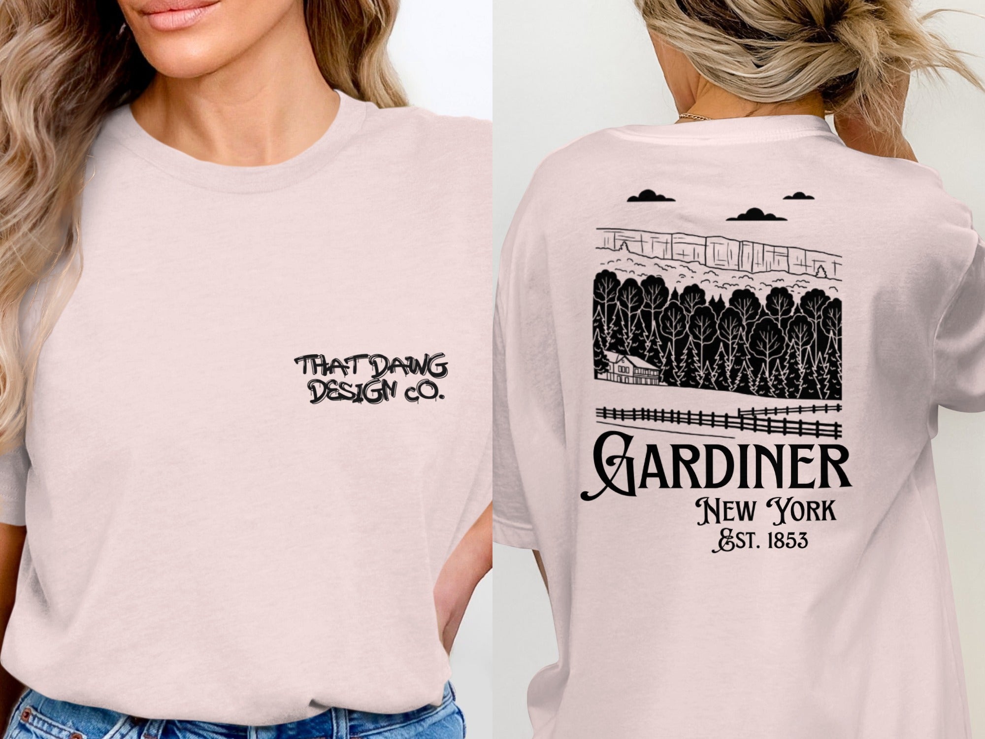That Dang Design Co Gardiner New York Est 1853 Shirt